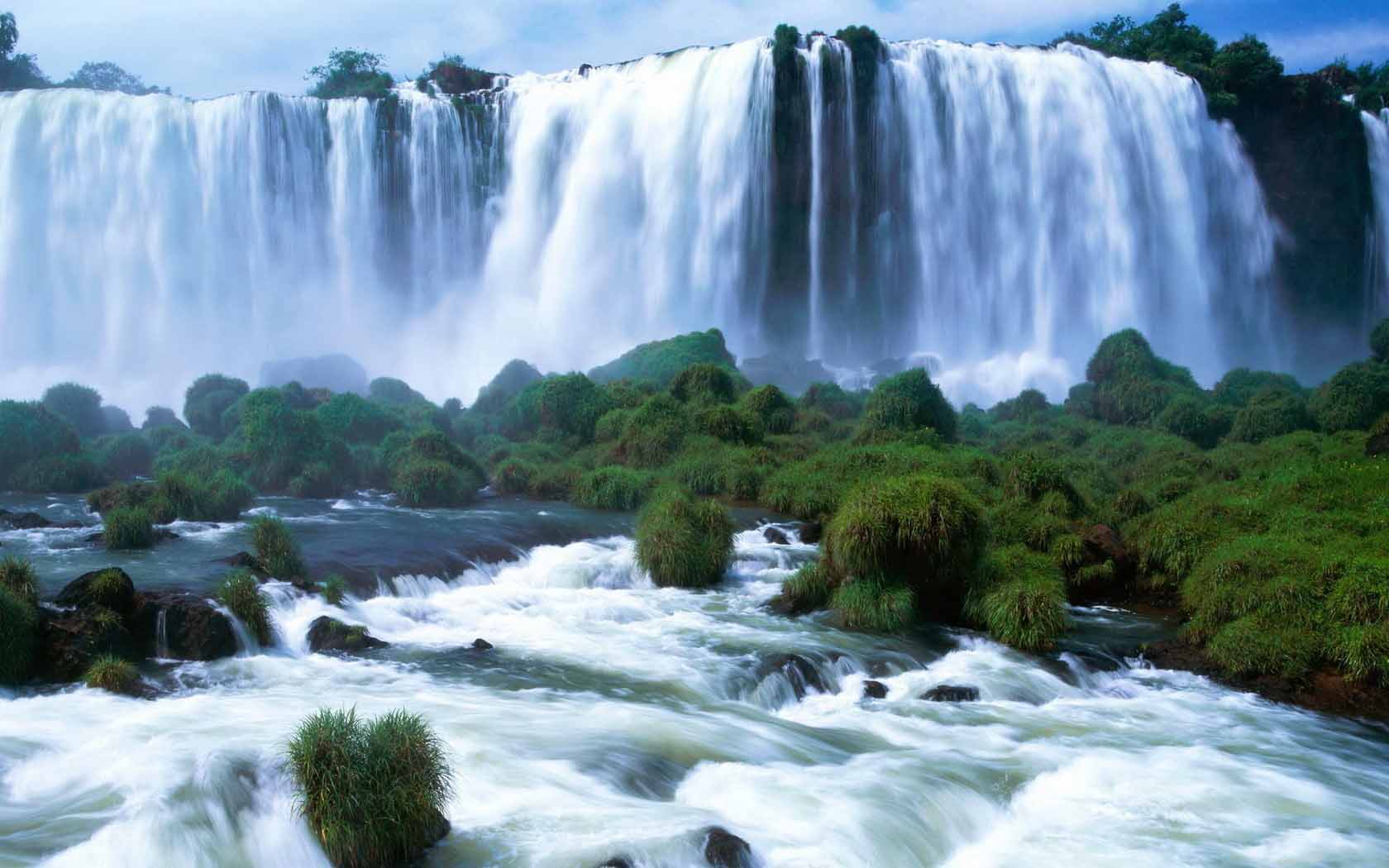 amazing water falls plesant river water desktop images picture