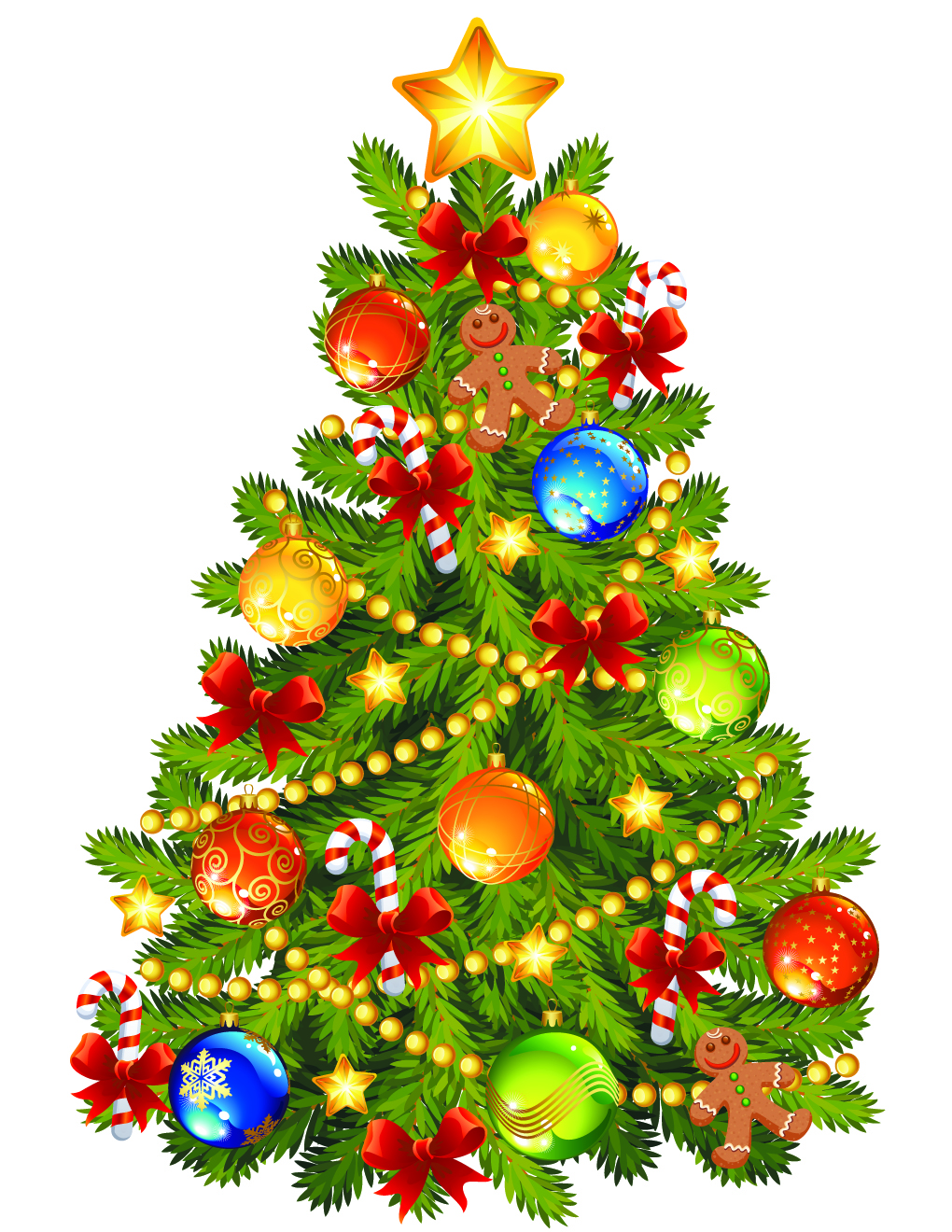 Animated Transparent Christmas Tree Wallpaper