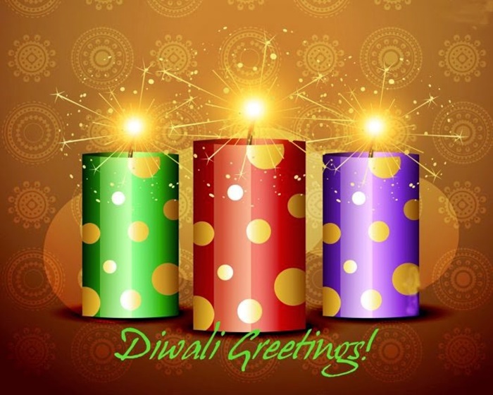 Diwali Crackers Greetings Card And Images Photos Download