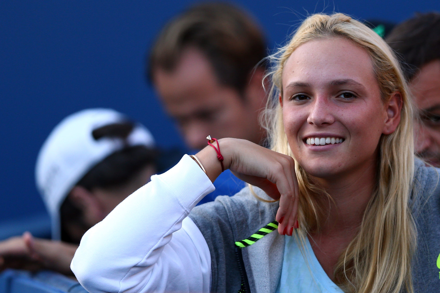 Cute Donna Vekic Beautiful Smile In Stadium Hd Mobile Free Download Background Photos
