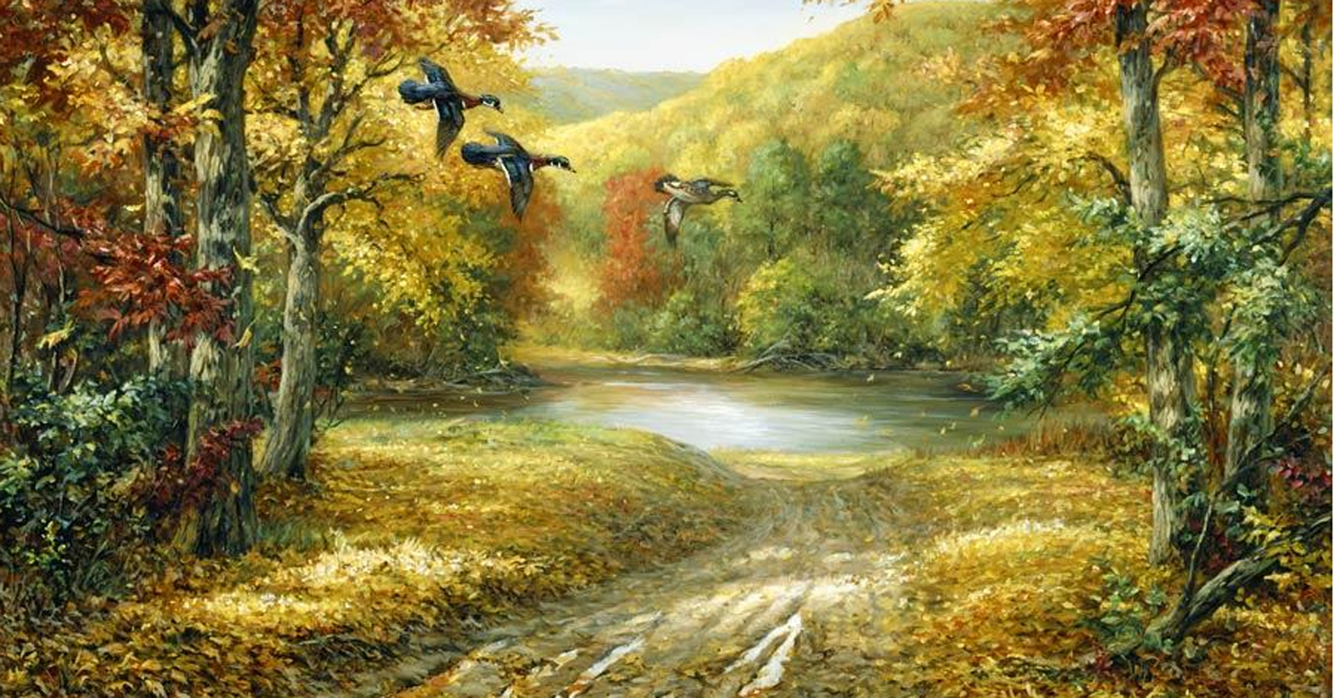 Oil Painting Forests Wallpapers Images Photos Picture Download