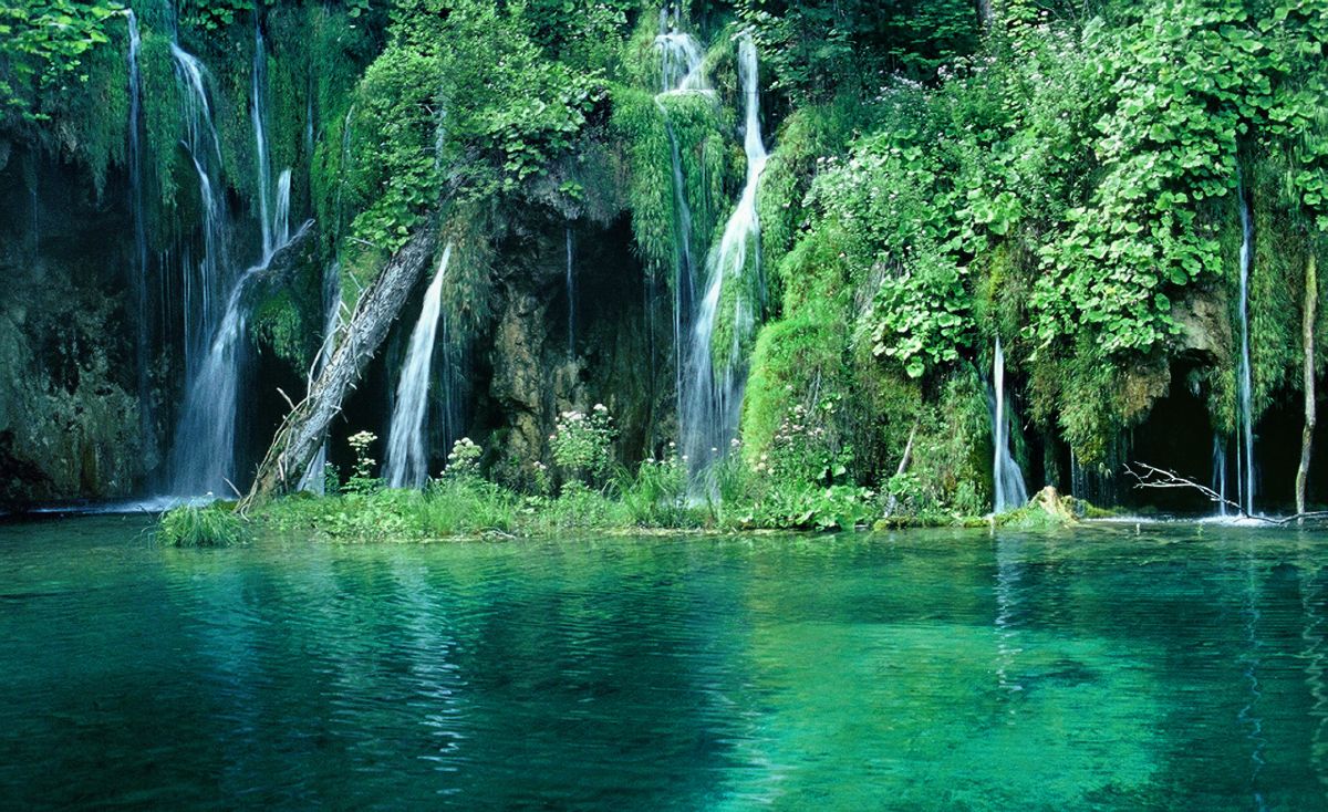 croatia green forest and waterfall images widescreen images