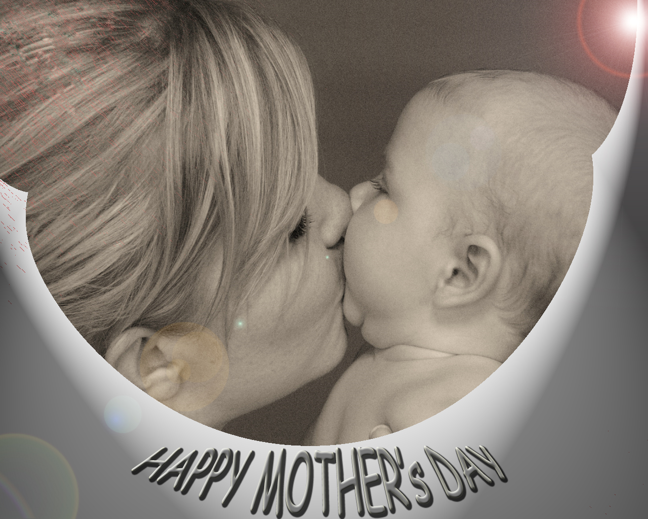 Kissing Mother Child Mothers Day Celebrations Wallpaper Download