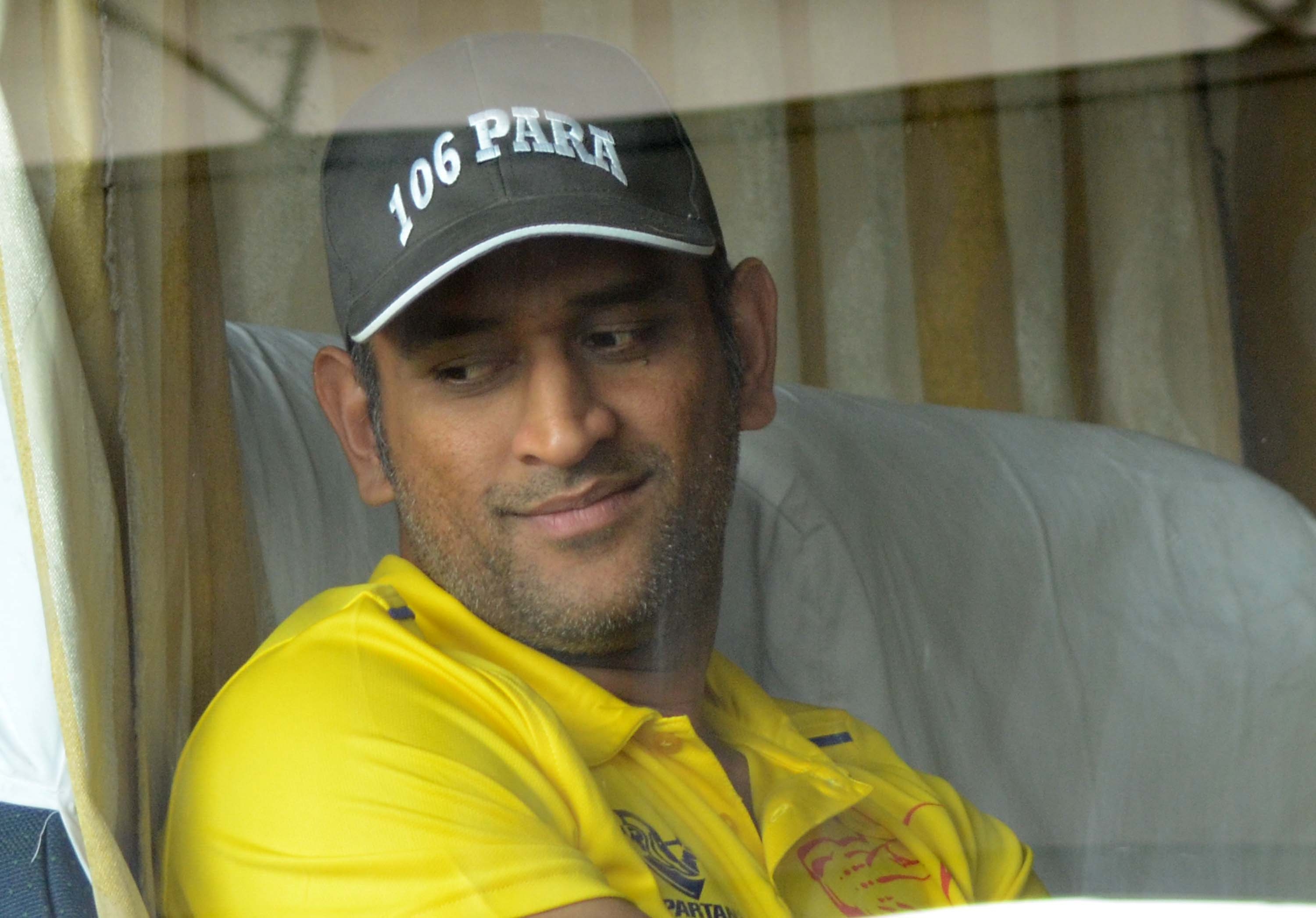 Fantastic Dhoni Cute Window Side Look Pose Free Desktop Background Mobile Pictures