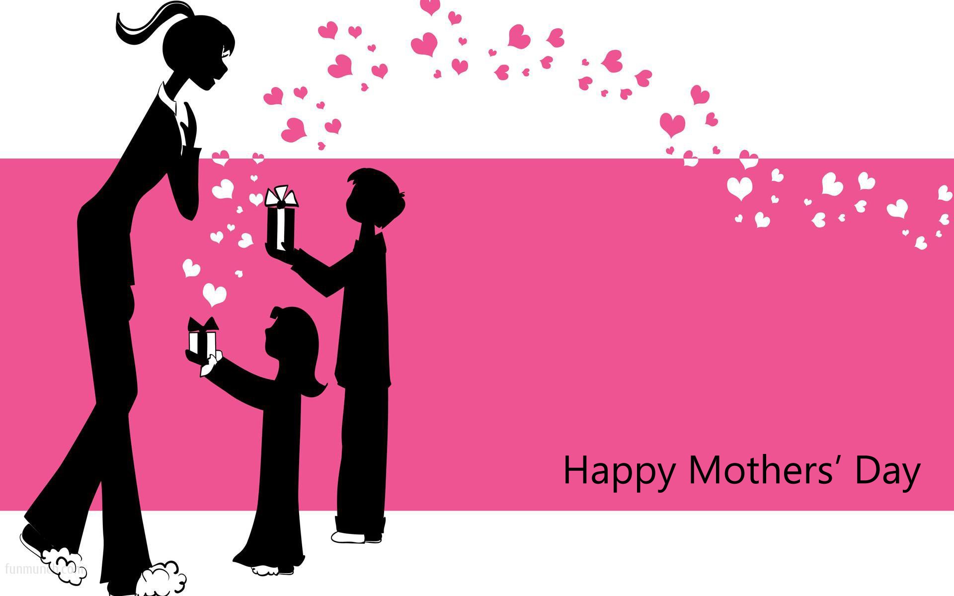 Love Mom Animated Hd Mothers Day Wallpaper