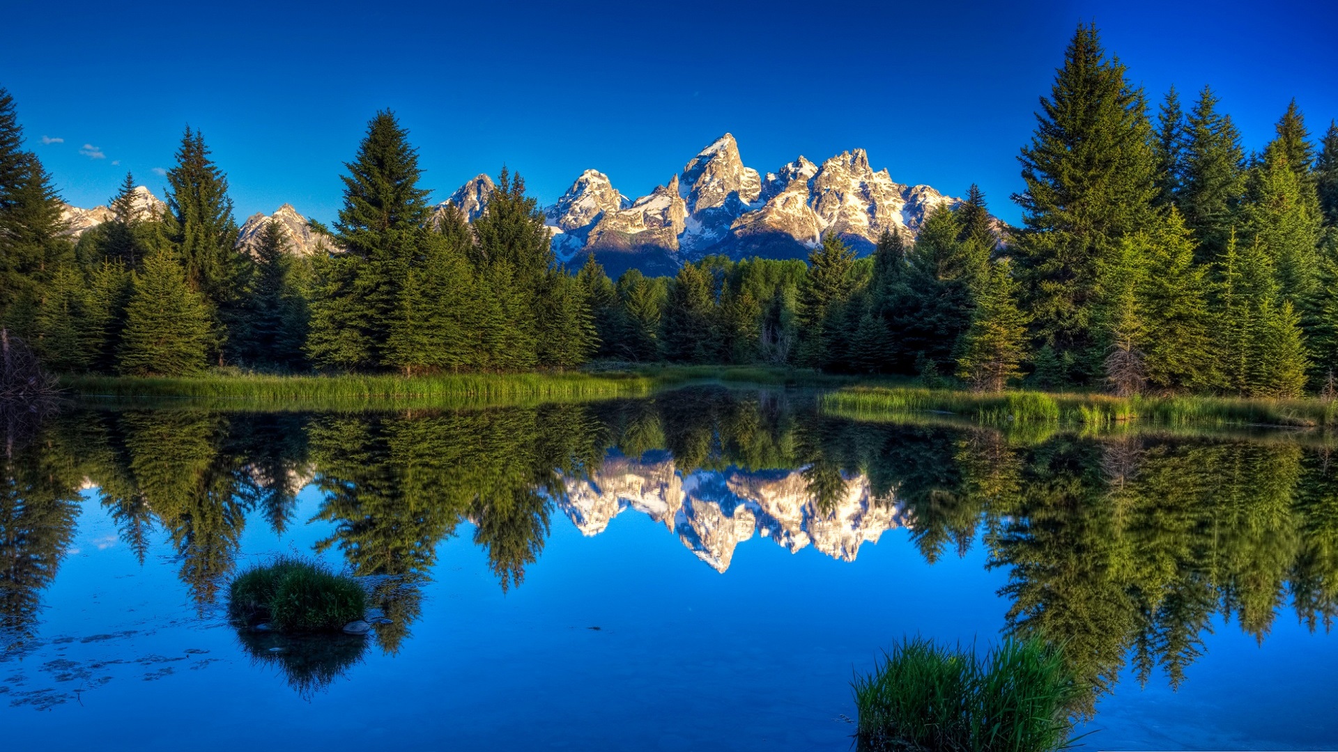 Beautiful Hd Mountains 3d Reflection Best Wallpaper Free Download