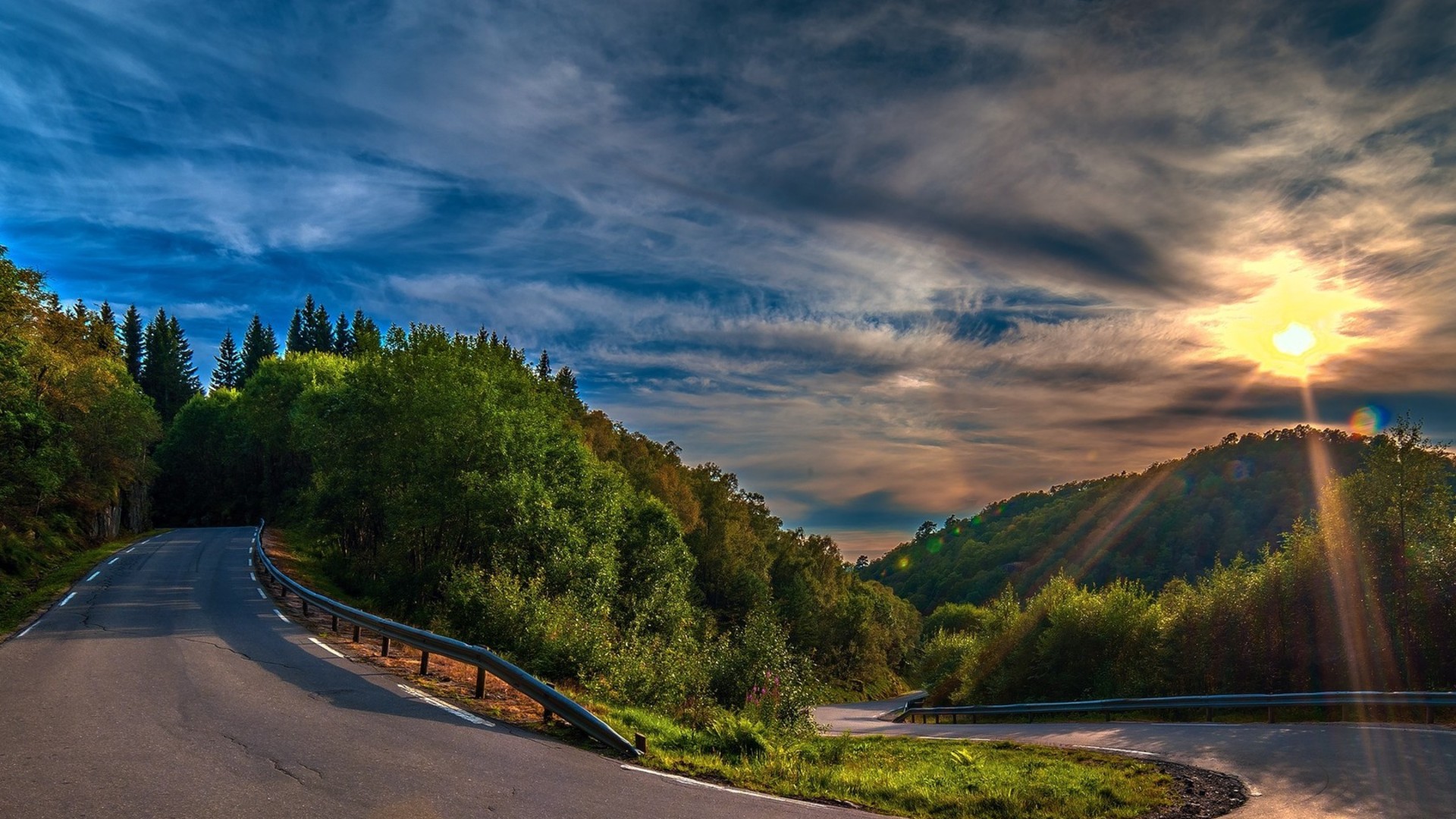 Mountain Road Backgrounds Wallpaper Images Picture Photos