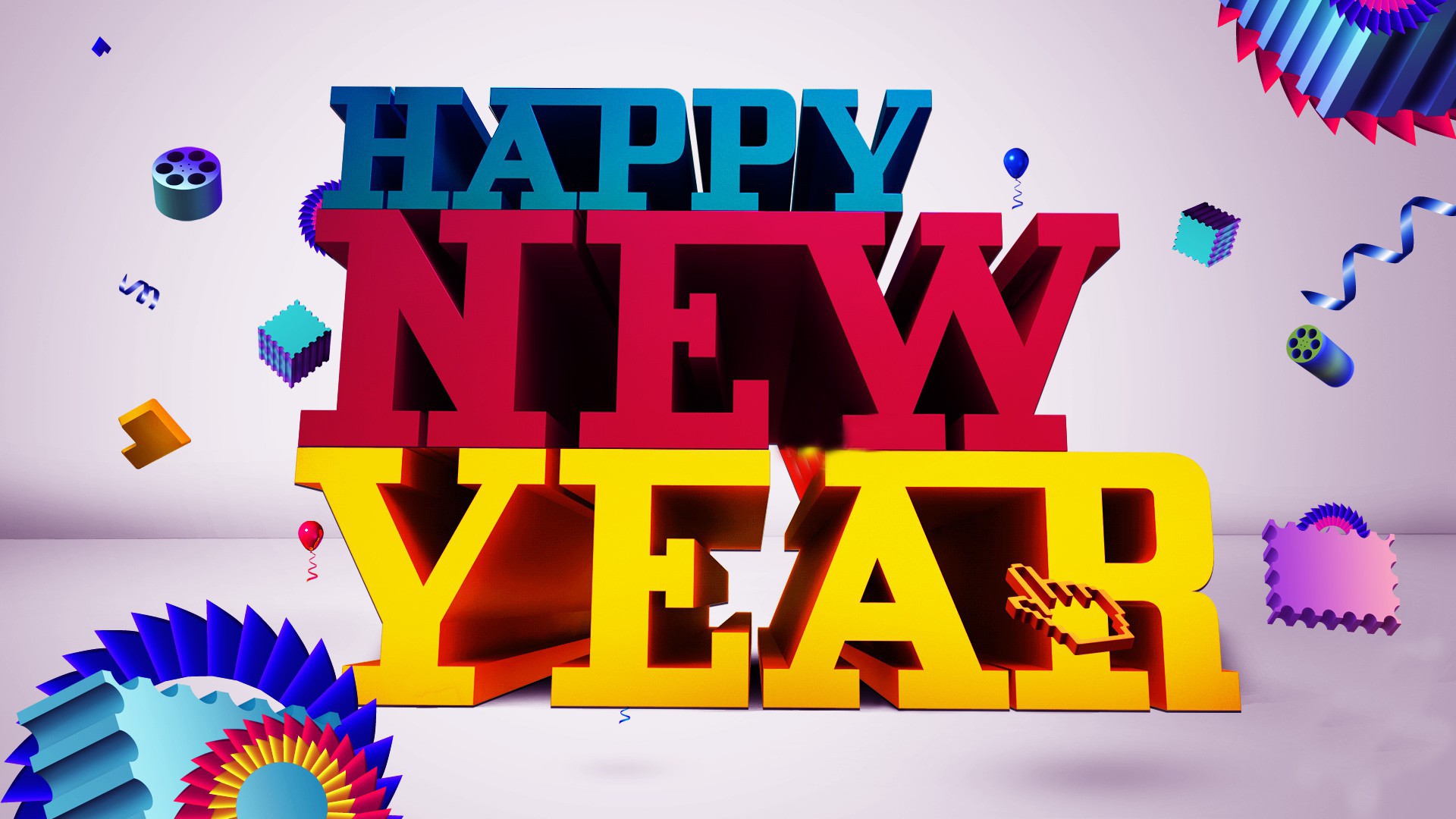 Happy New Year Greeting Recent Free Wallpaper Download
