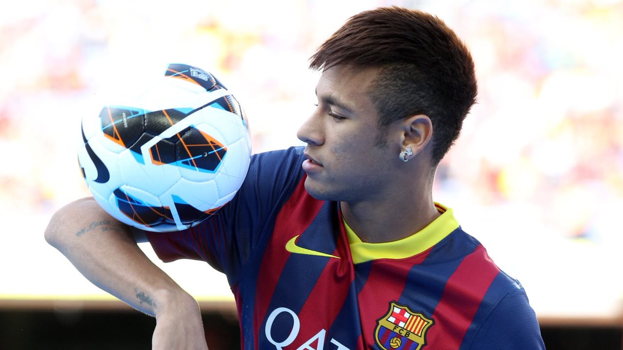 Barcelona Hairstyle Neymar Football Soccer Player Hd Mobile Bakground Desktop Photos
