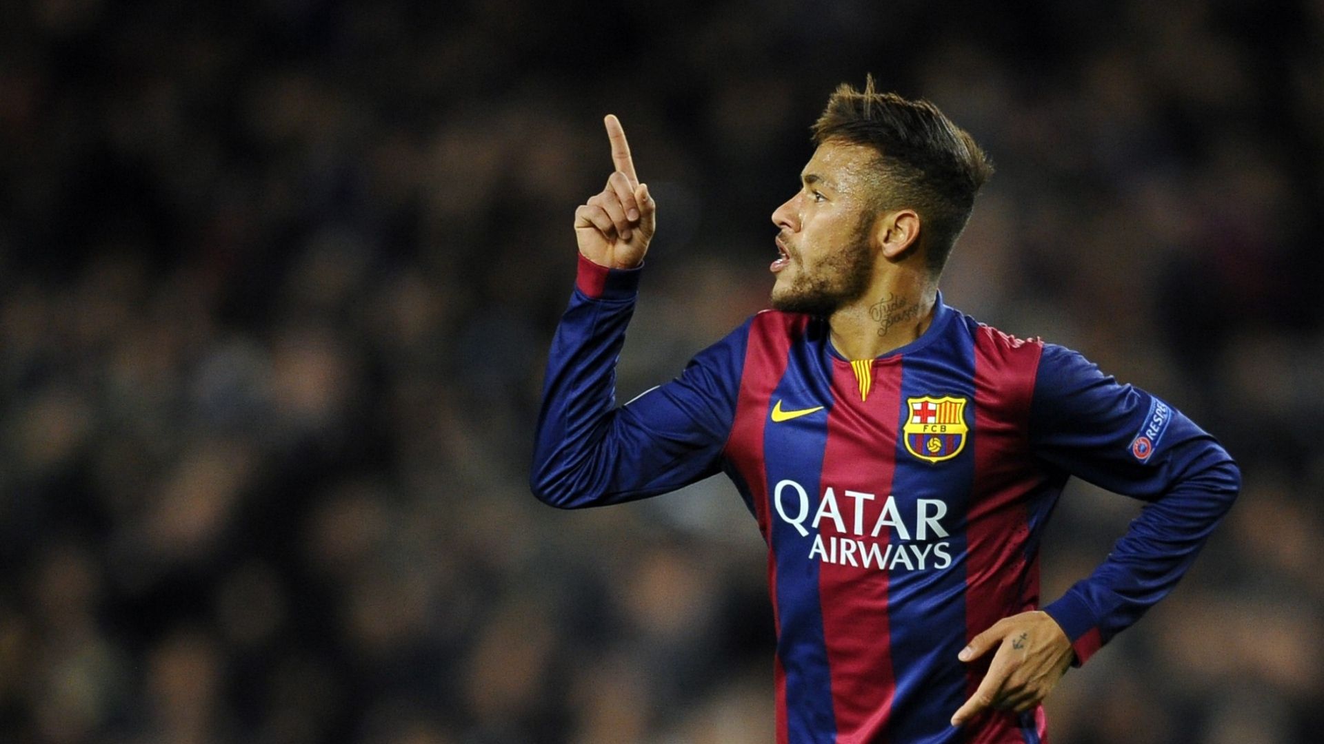 Desktop Neymar Football Soccer Player Hd Free Raise Finger Mobile Bakground Download Pic
