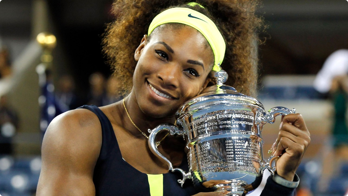Fantastic Serena Williams Smiling Face With Cup Still Hd Mobile Desktop Background Free Photos