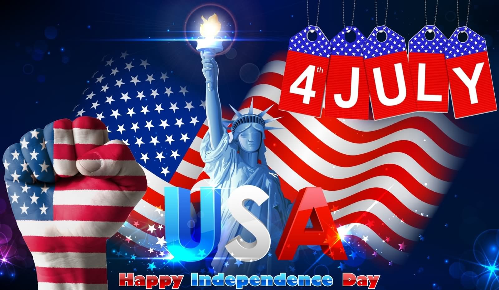 Unites States 4th July Independence Day Greeting For Facebook Cover Wallpaper