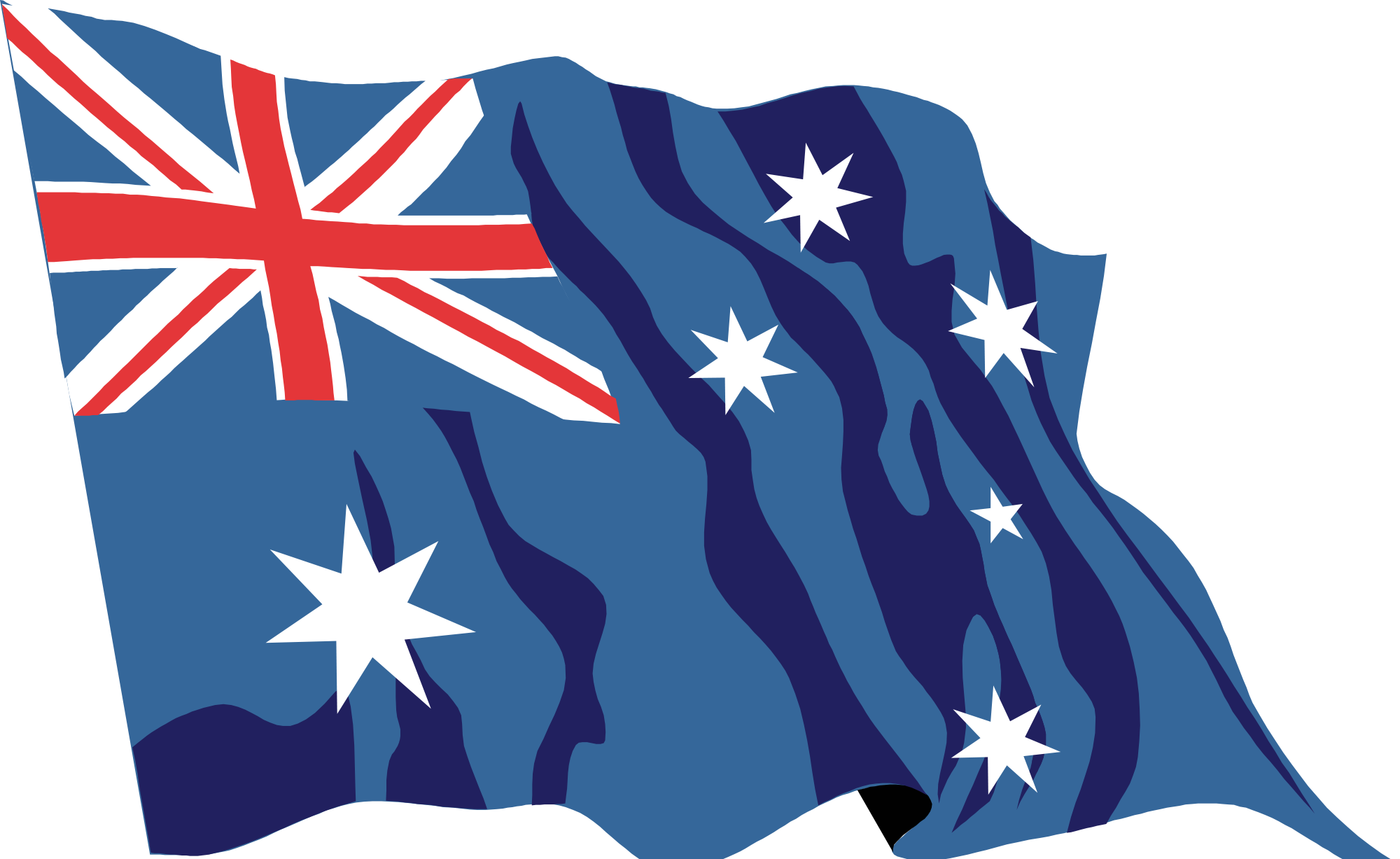 Australia Flag Waving Wallpaper Desktop