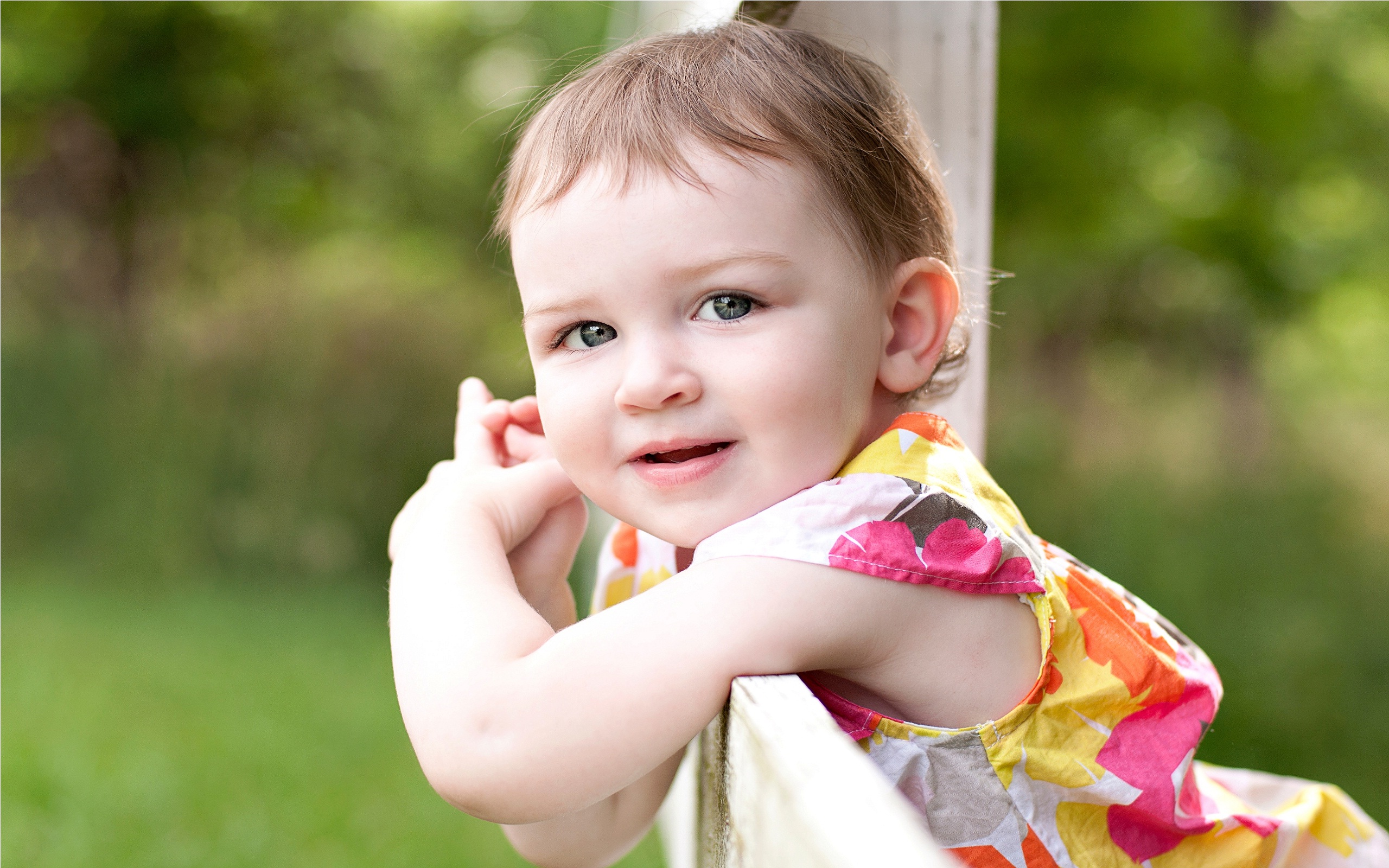 Smiling cute baby high quality widescreen