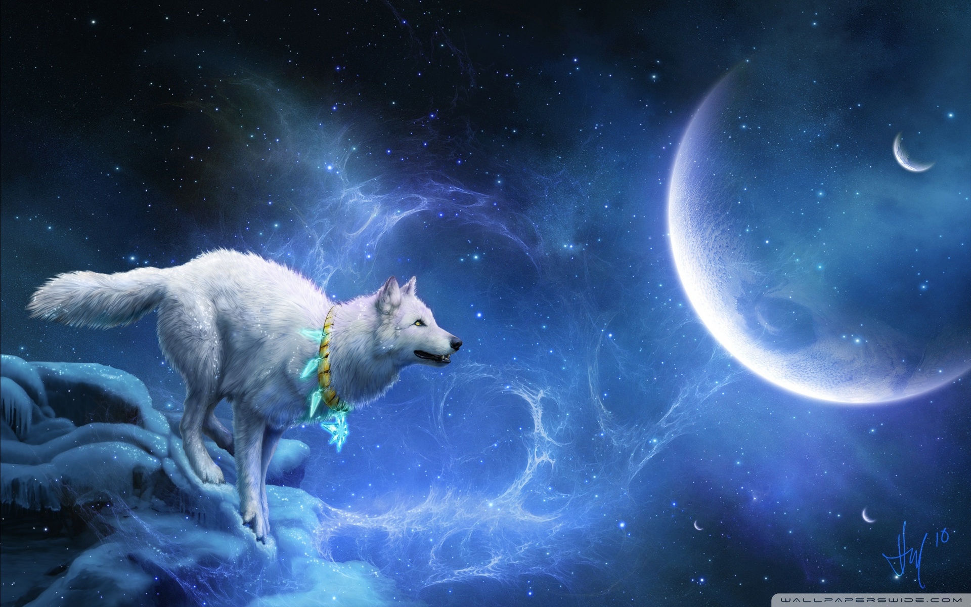 Animated Desktop Best Running Moon Wolf Wallpapers
