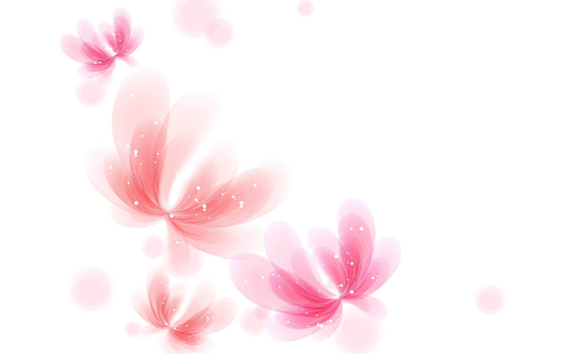 Floral Desktop Baby Pink And White Wallpapers Download