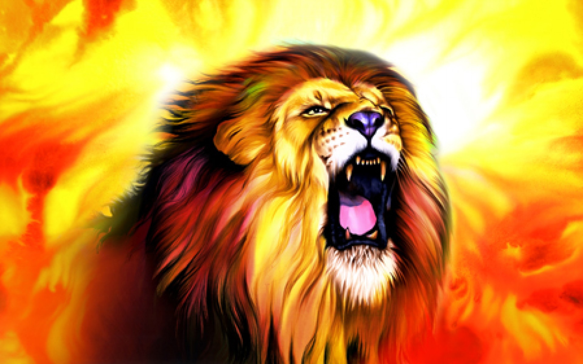 image of roaring lion download