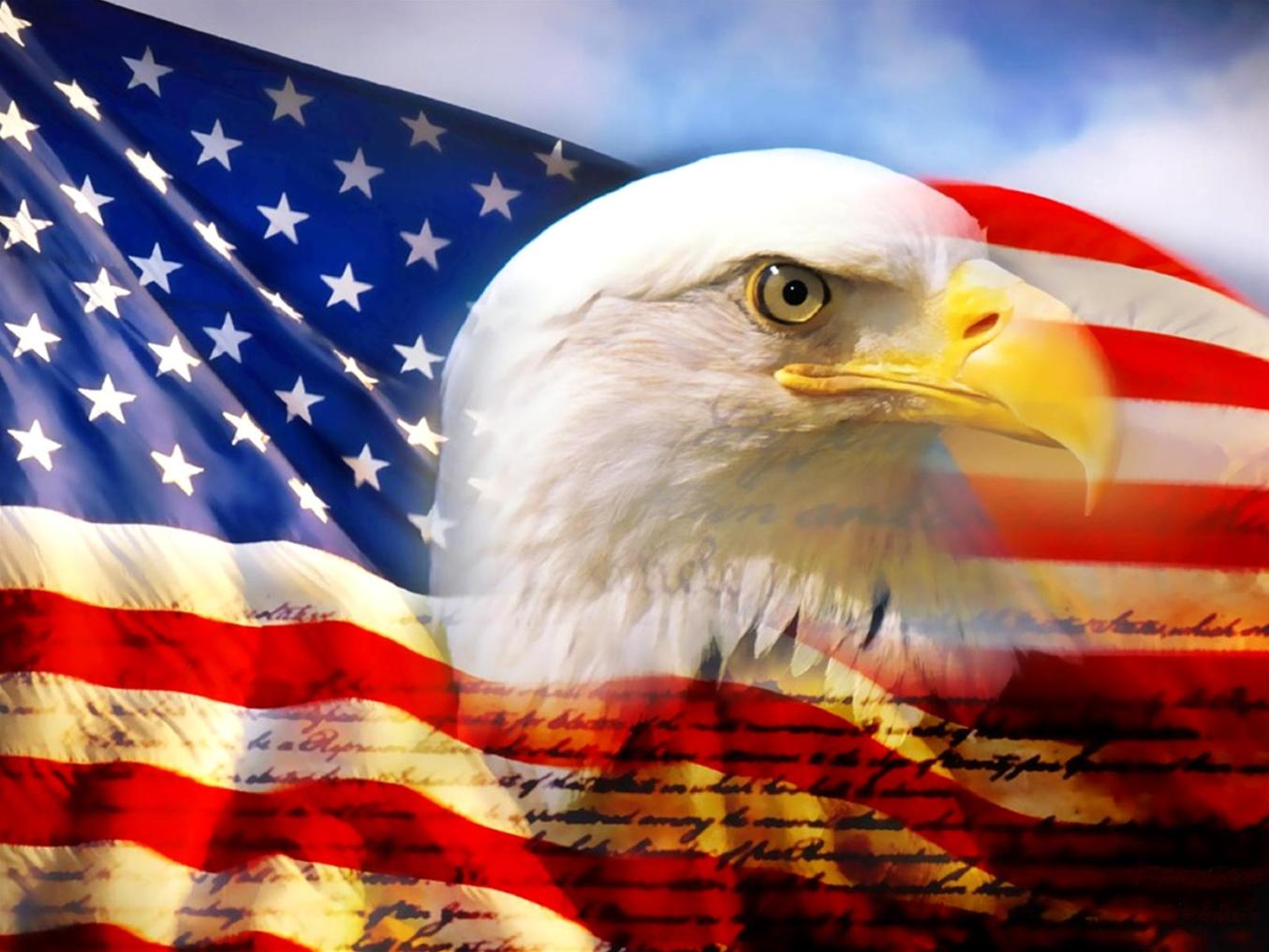 Mobile Desktop Background American Flag Eagle Wallpaper