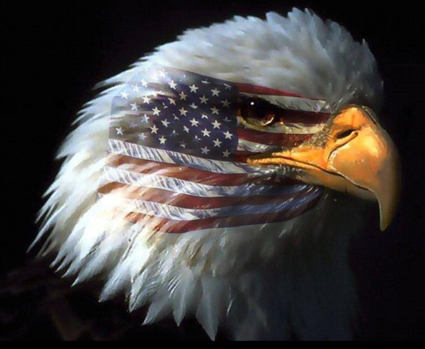 Mobile Desktop Background American Flag With Bald Eagle Images