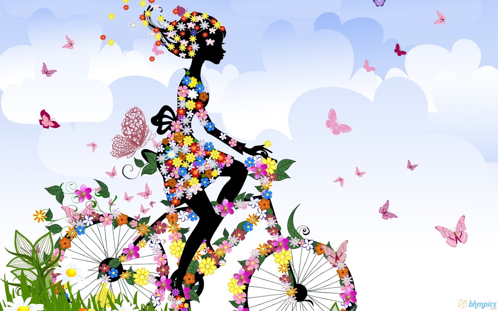 Mobile Desktop Background Bicycle Images Cartoon Download