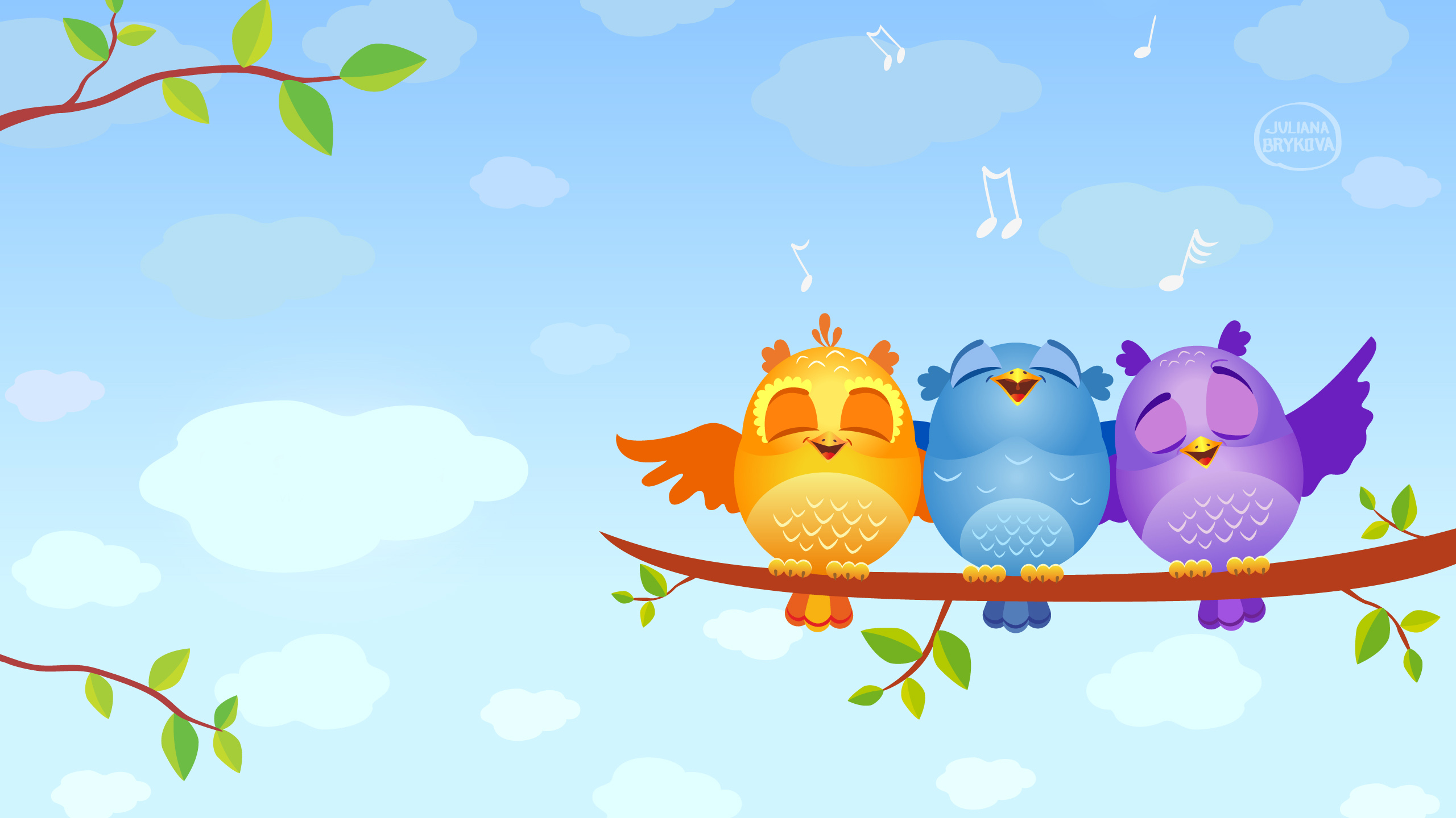 Mobile Desktop Background Colorful Birds Wallpapers Download