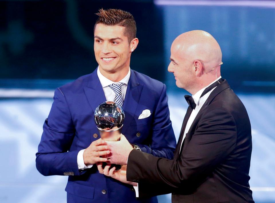 Cristiano Ronaldo Wins Fifa World Player Of The Year Award