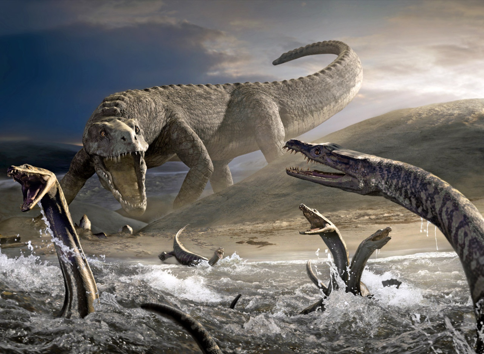 jurassic dinosaurs fighting scene hd new wallpaper