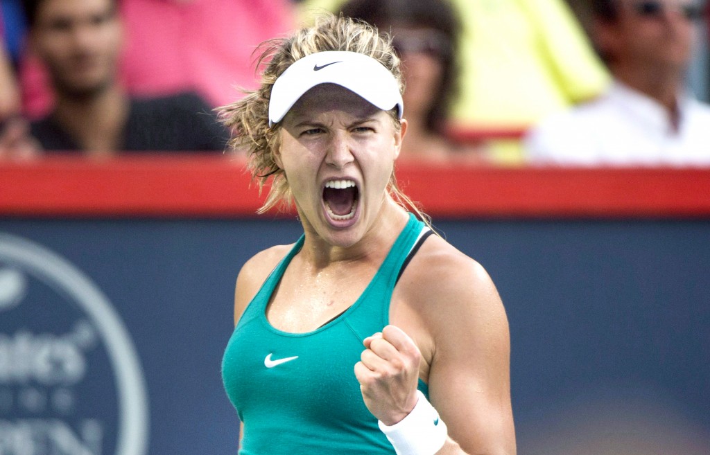 stunning eugenie bouchard amazing reaction for got point still download laptop background free hd images
