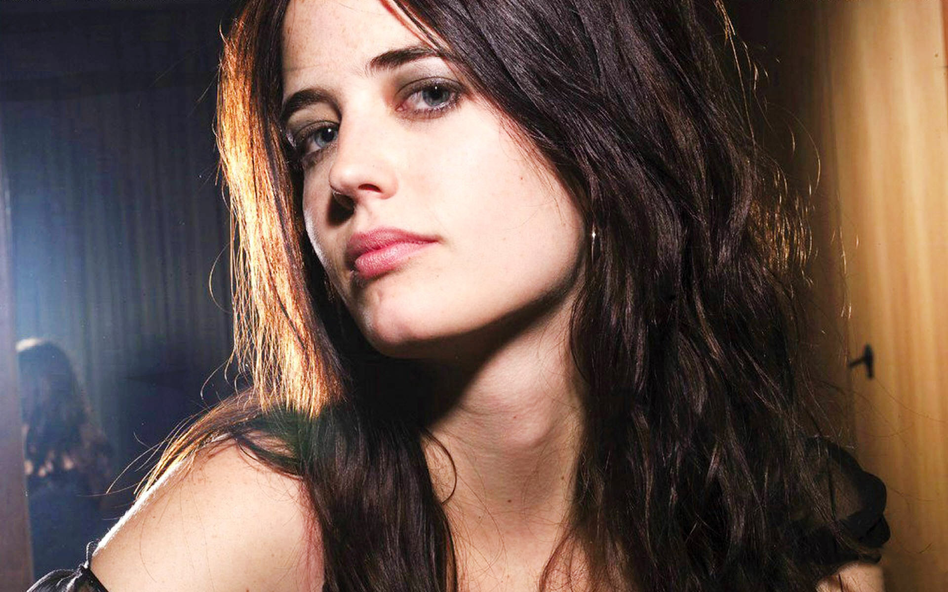 Hd Eva Green Excellent Eye Contrast Look Still Free Laptop Download Background Photo