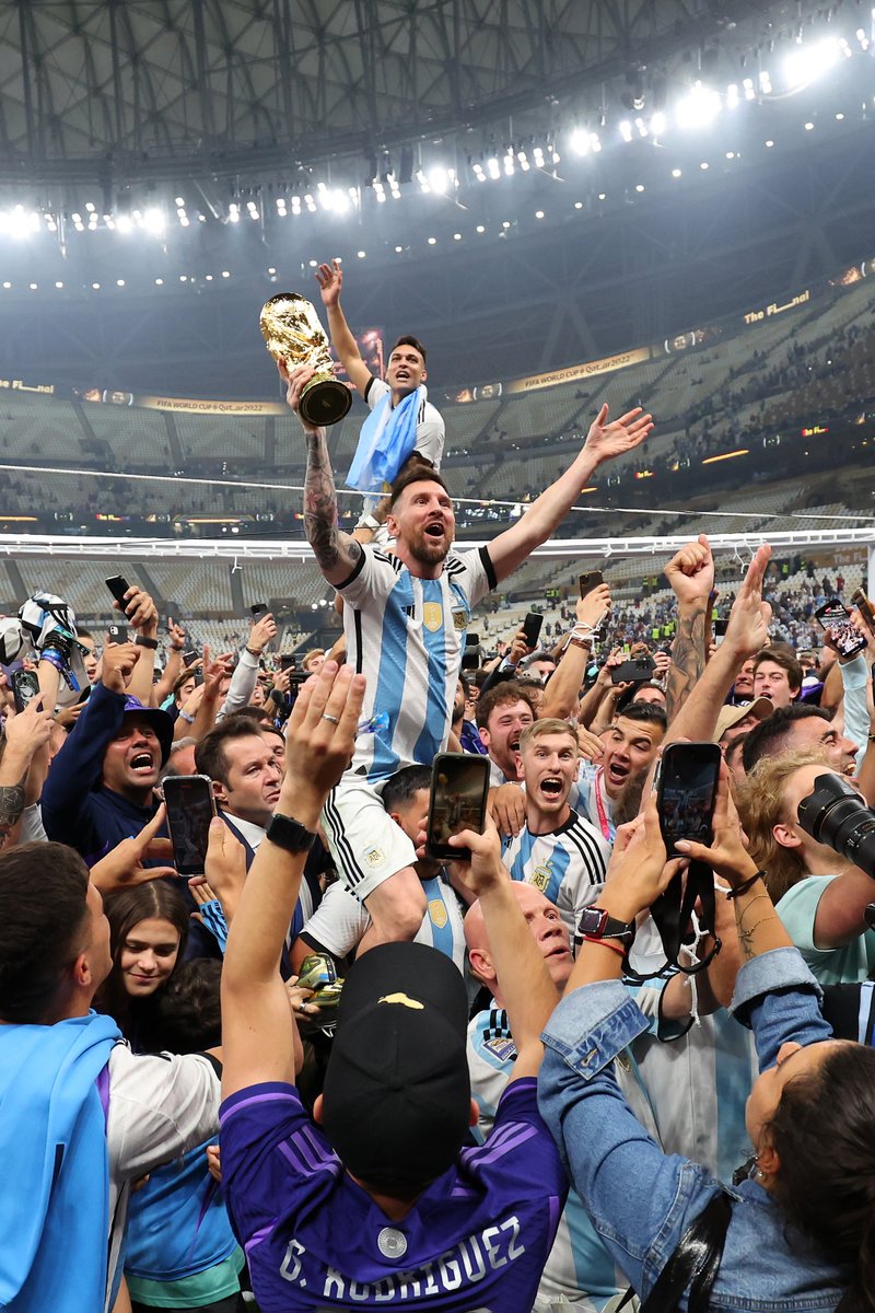 argentina world cup winner enjoying moment
