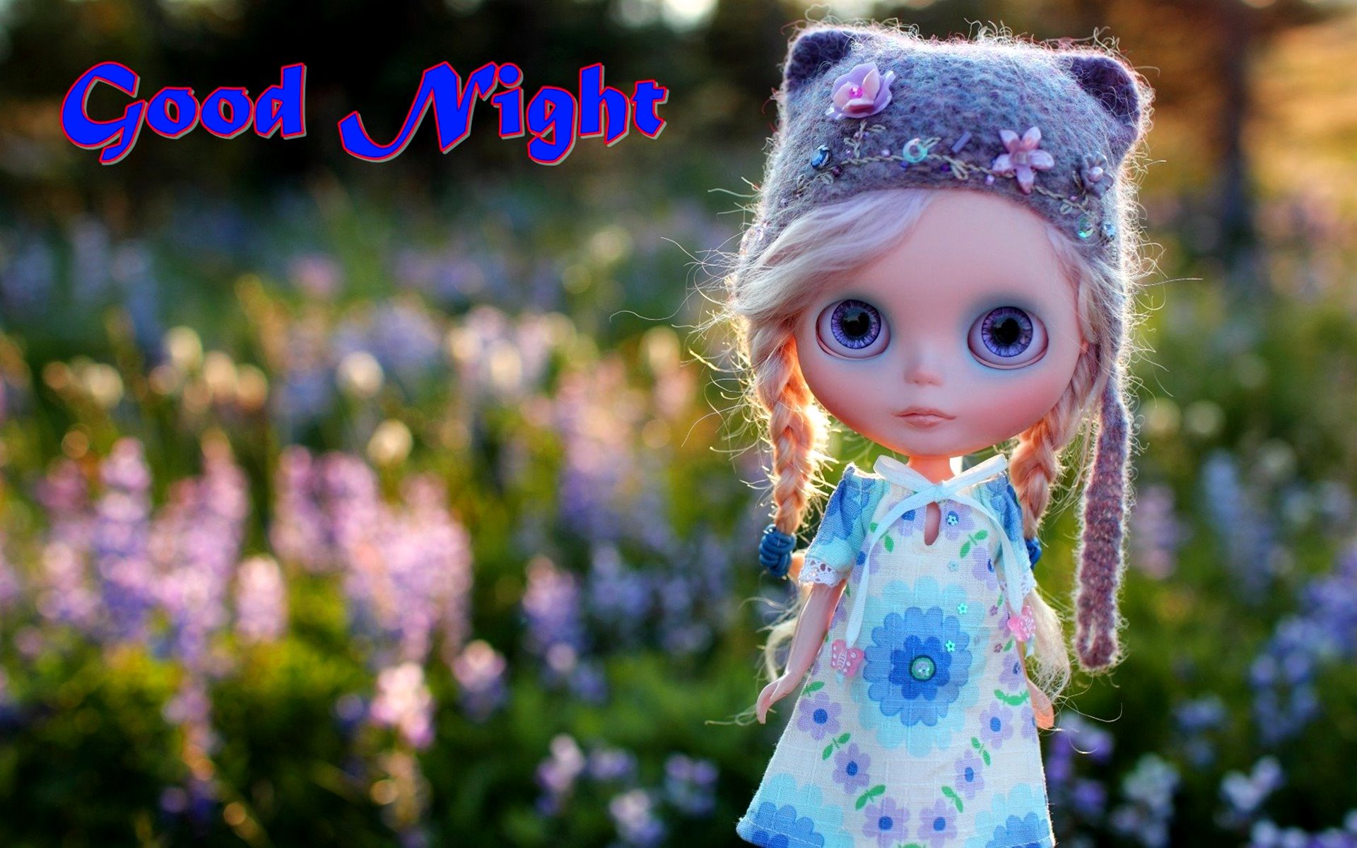 Good Night Cute Doll HD Wallpaper