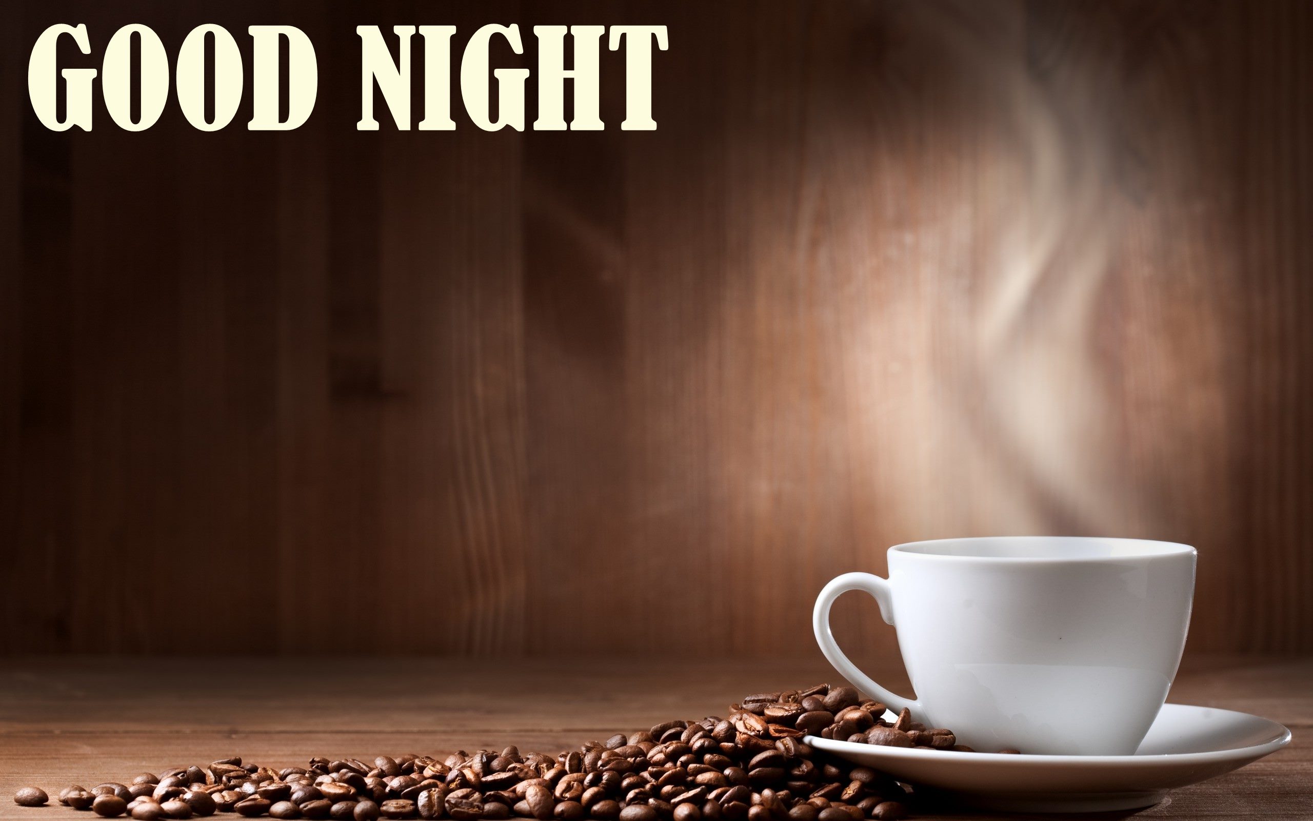 Good Night Hot Coffee In Winter HD Wallpaper