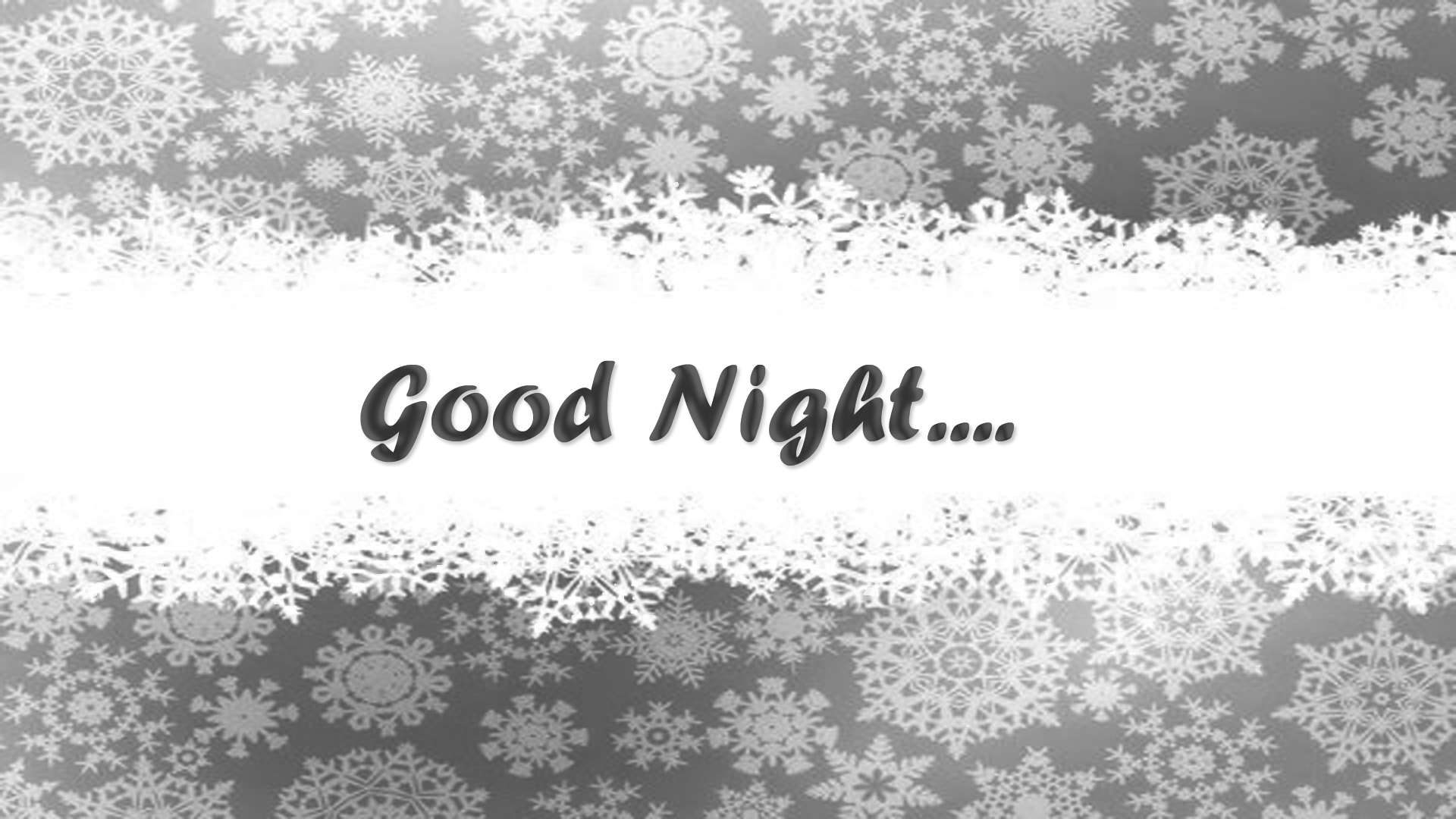 Good Night SnowFlake HD Wallpaper