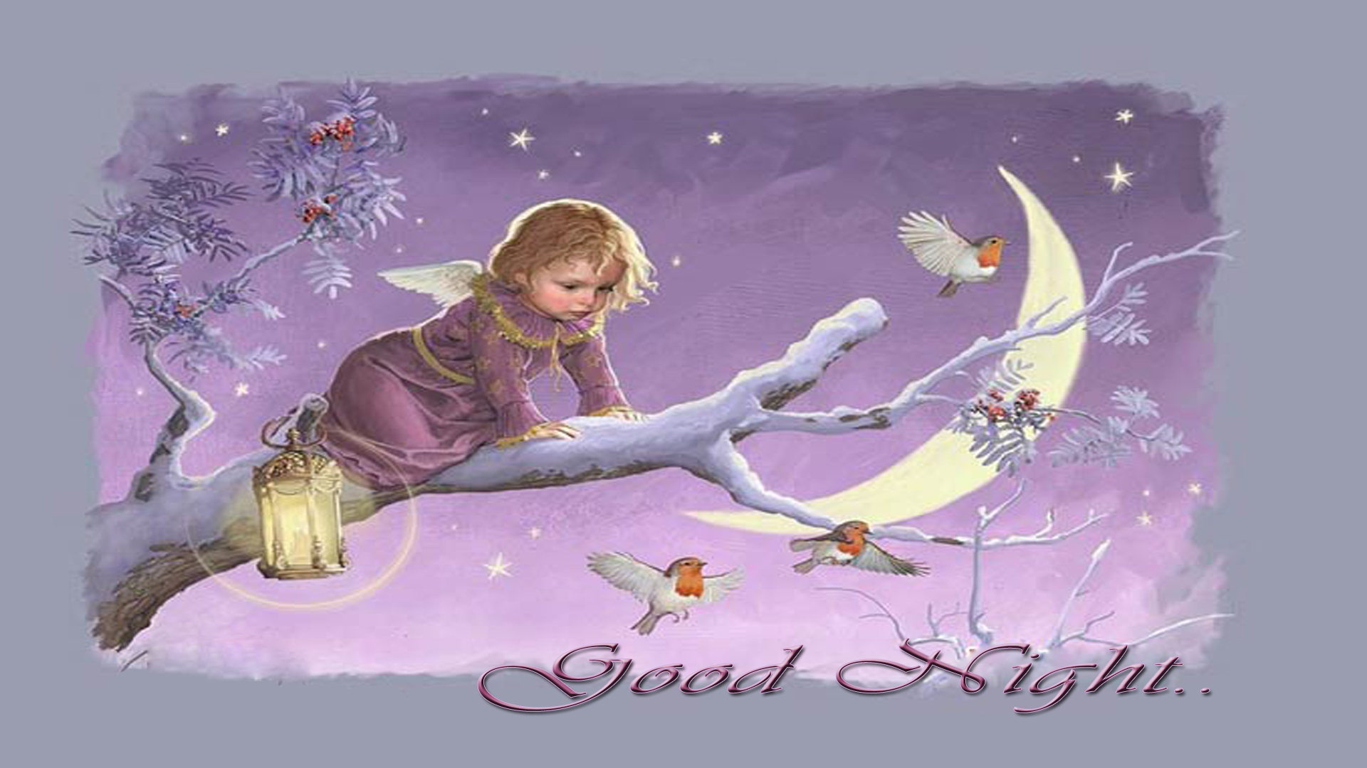 Good Night Wishes By Cute Baby