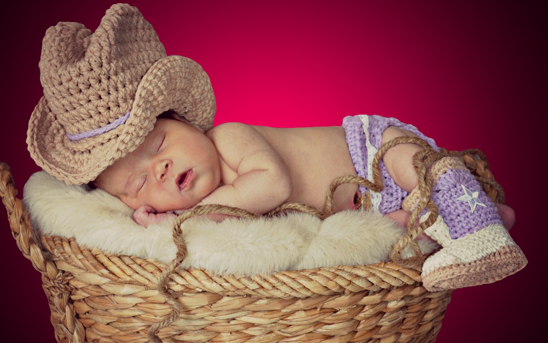 Good Night Baby Sleep In Basket