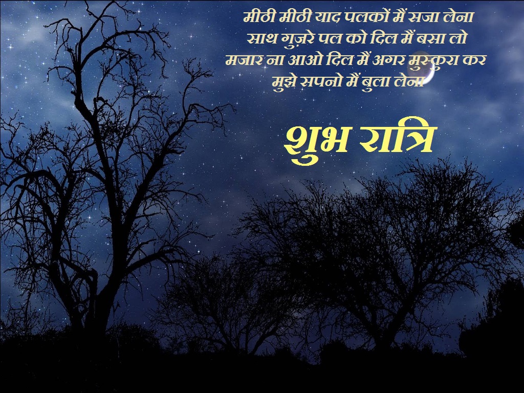 good night subh ratri hindi quotes