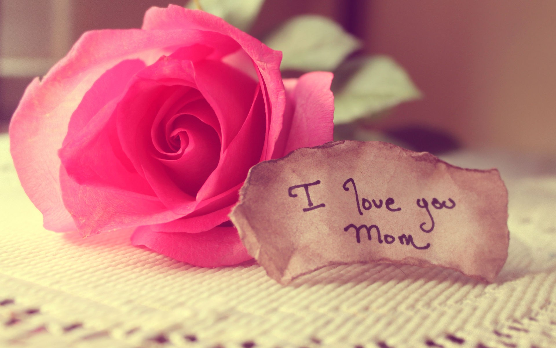 i love you mom nice 4k background wallpapers with flower