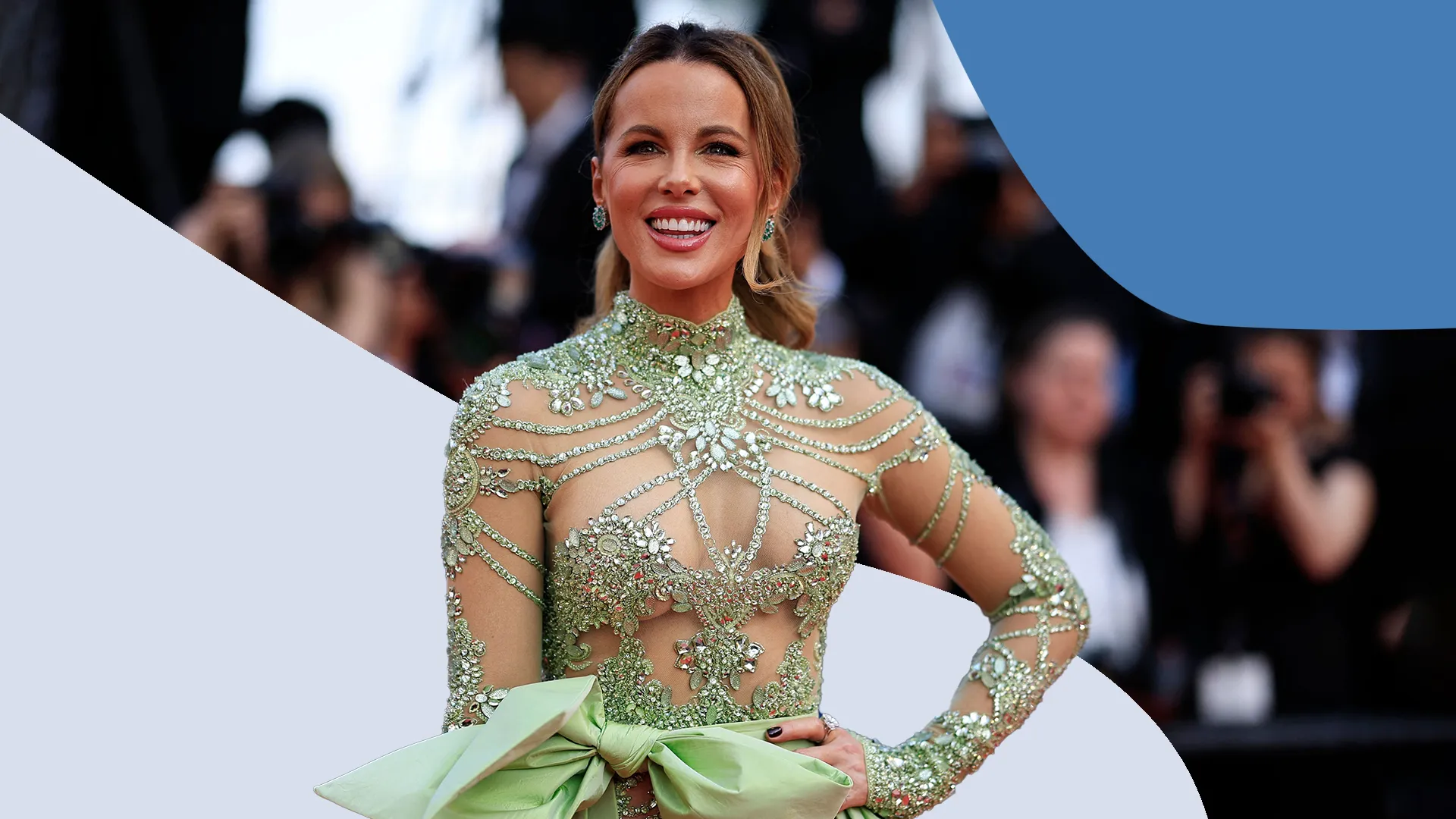 Kate Beckinsale Daring Green Bodysuit At The Cannes Film Festival