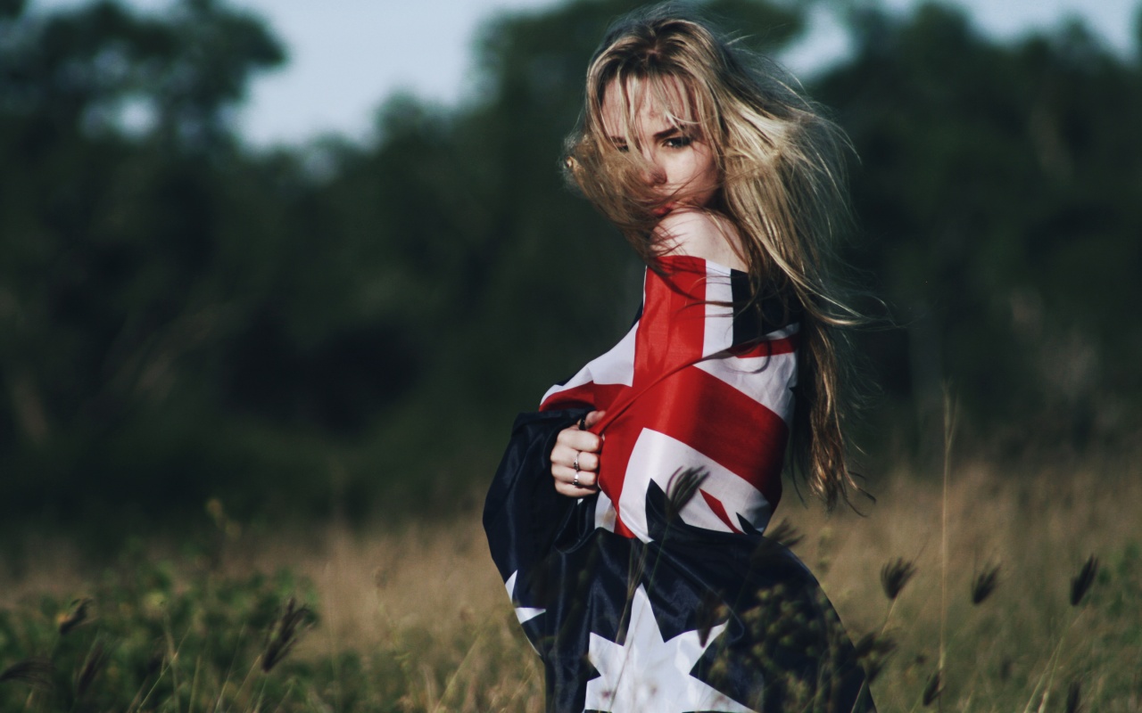 Australian Girl Flag Free Awesome Image For Mobile