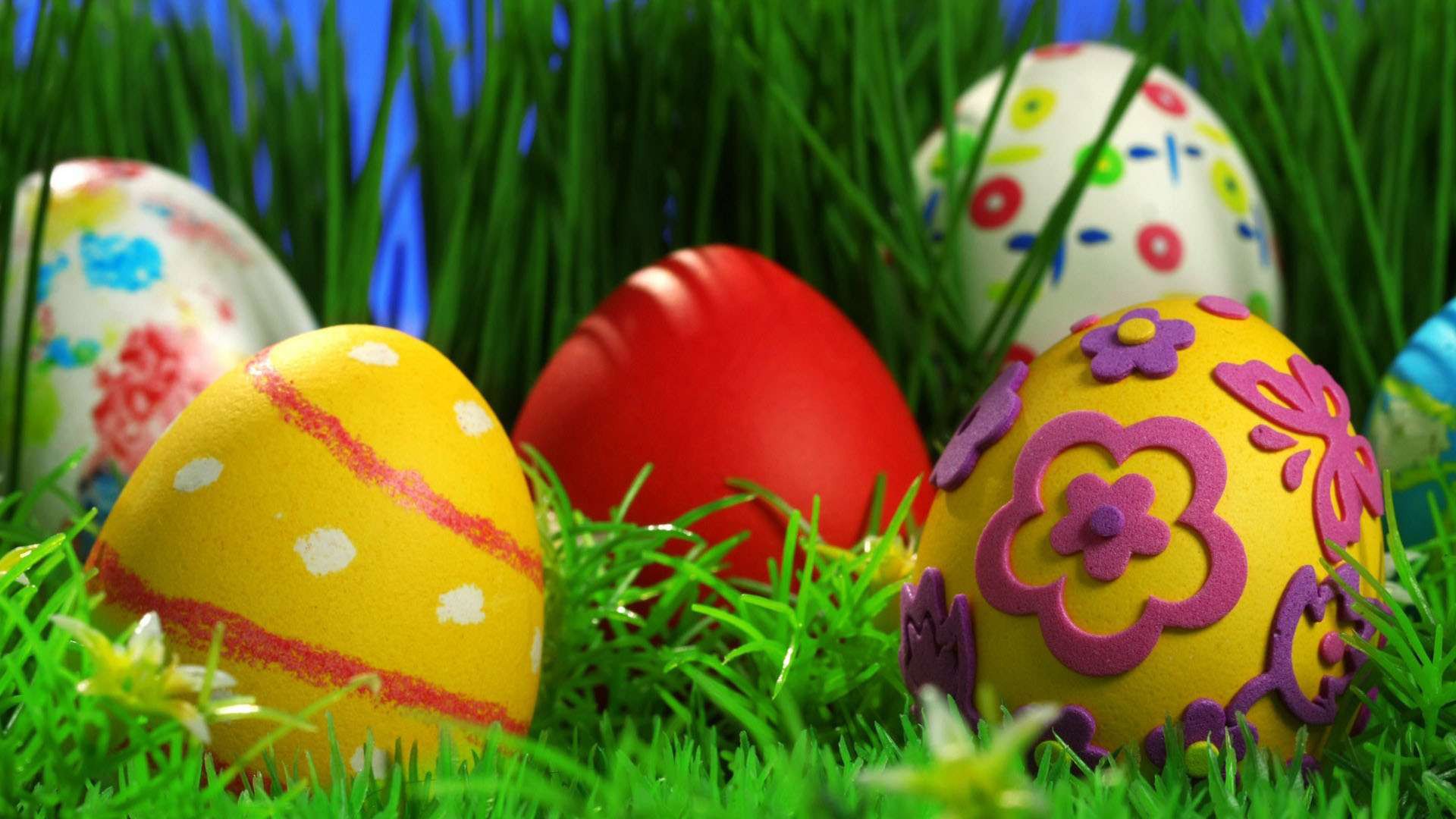 Decorated Easter Eggs Free Awesome Image For Mobile