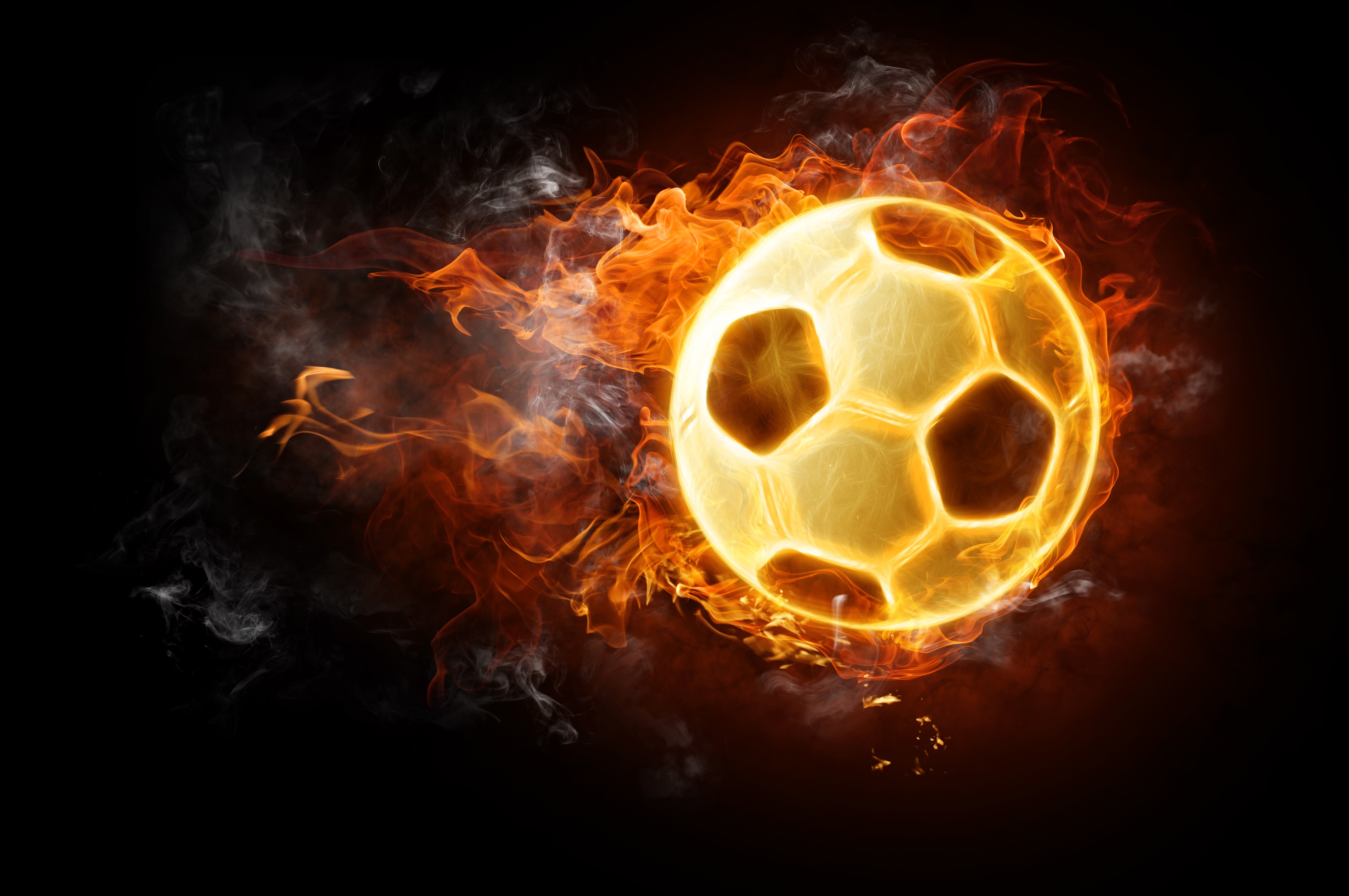 fire abstract football ball mobile desktop free hd wallpaper