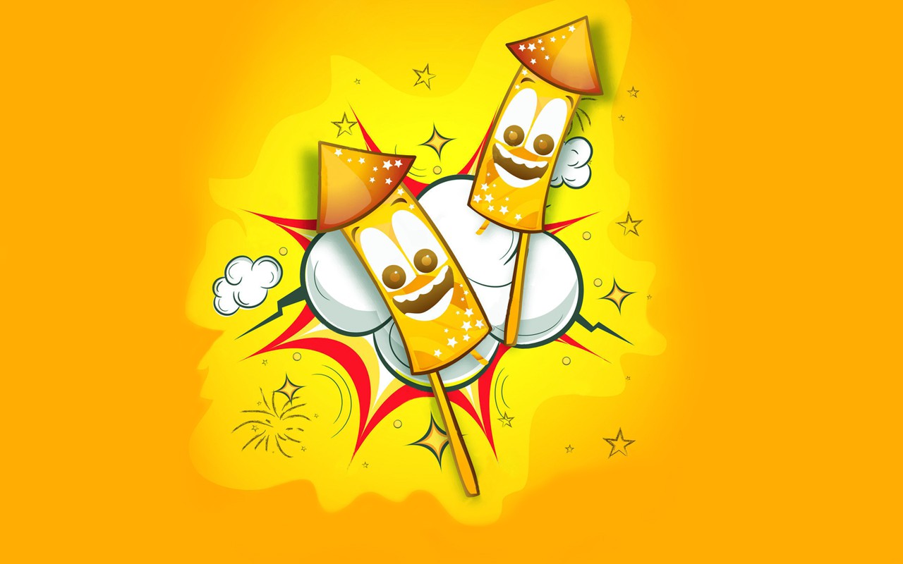 Firecrackers Happy Diwali Celebration Mobile Desktop Free Hd Wallpaper