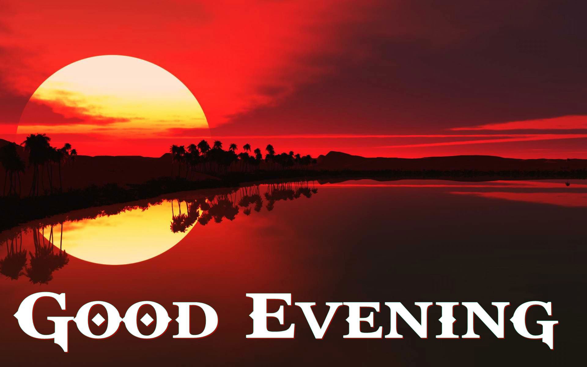 Good Evening Scenery Sunset Mobile Desktop Free Hd Wallpaper