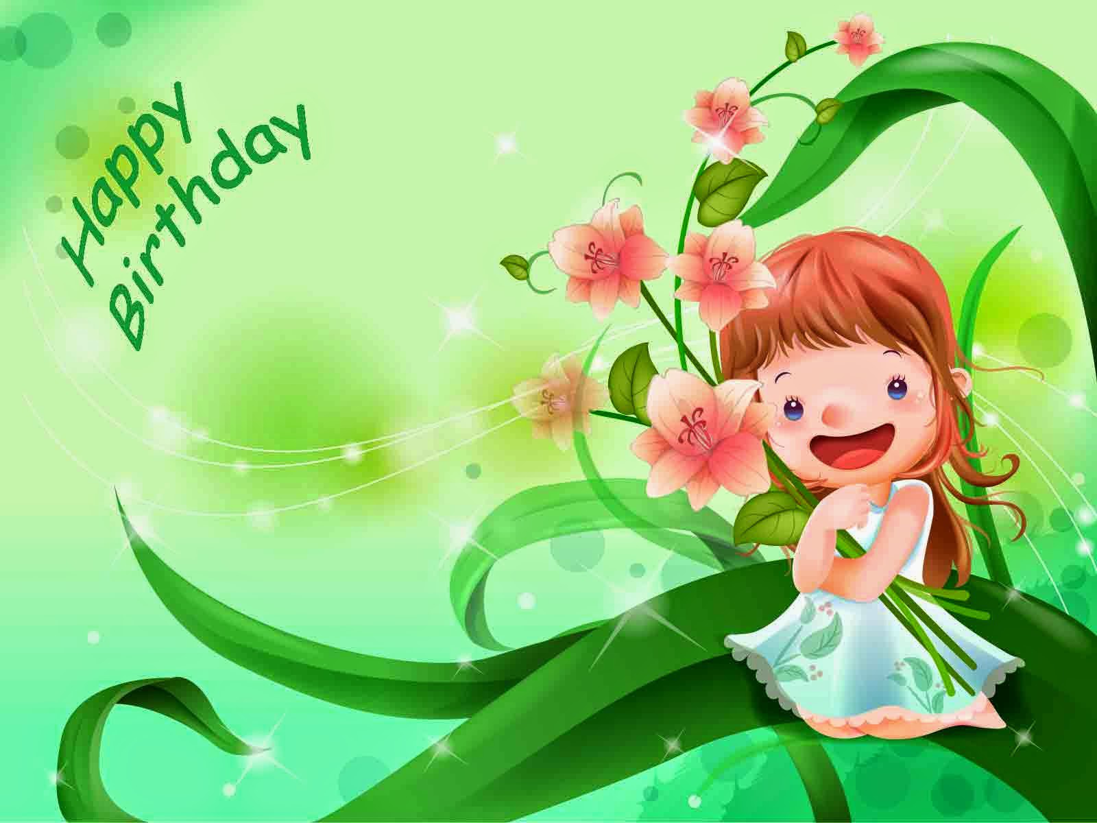 Happy Birthday Girl Mobile Desktop Free Hd Wallpaper