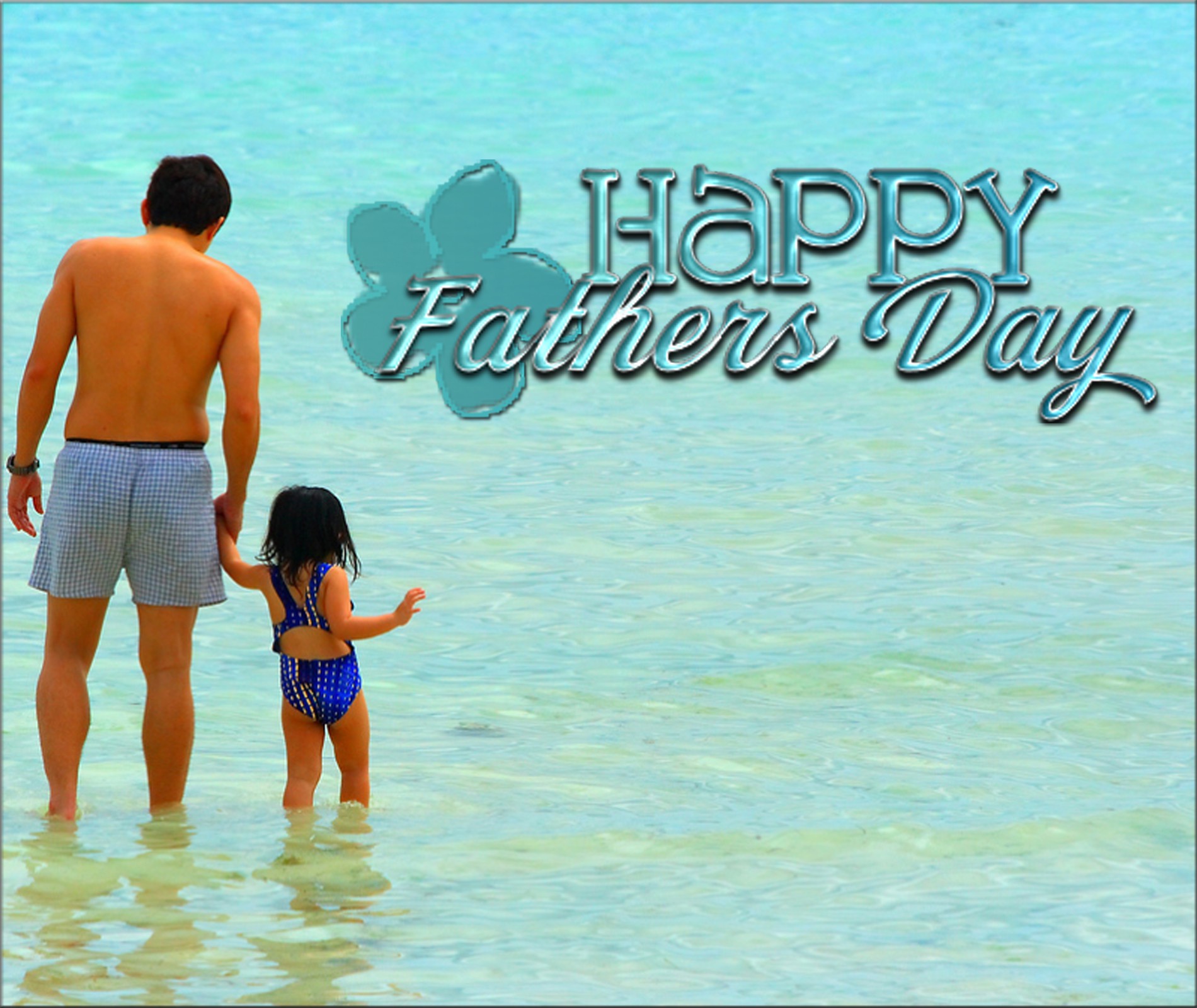 Happy Father Day With Baby Mobile Desktop Free Hd Wallpaper