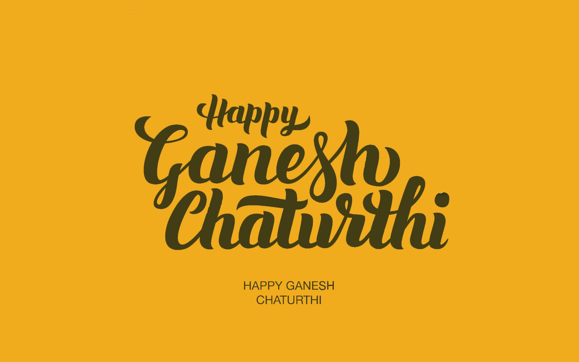 Happy Ganesh Chaturthi Greeitings Mobile Desktop Free Hd Wallpaper