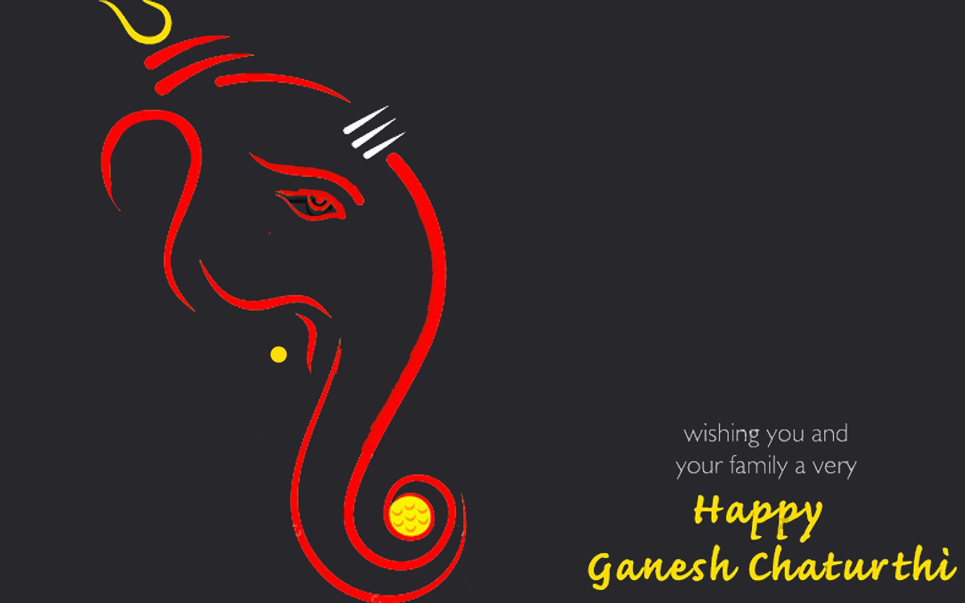 Happy Ganesh Chaturthi Stock Vector Mobile Desktop Free Hd Wallpaper