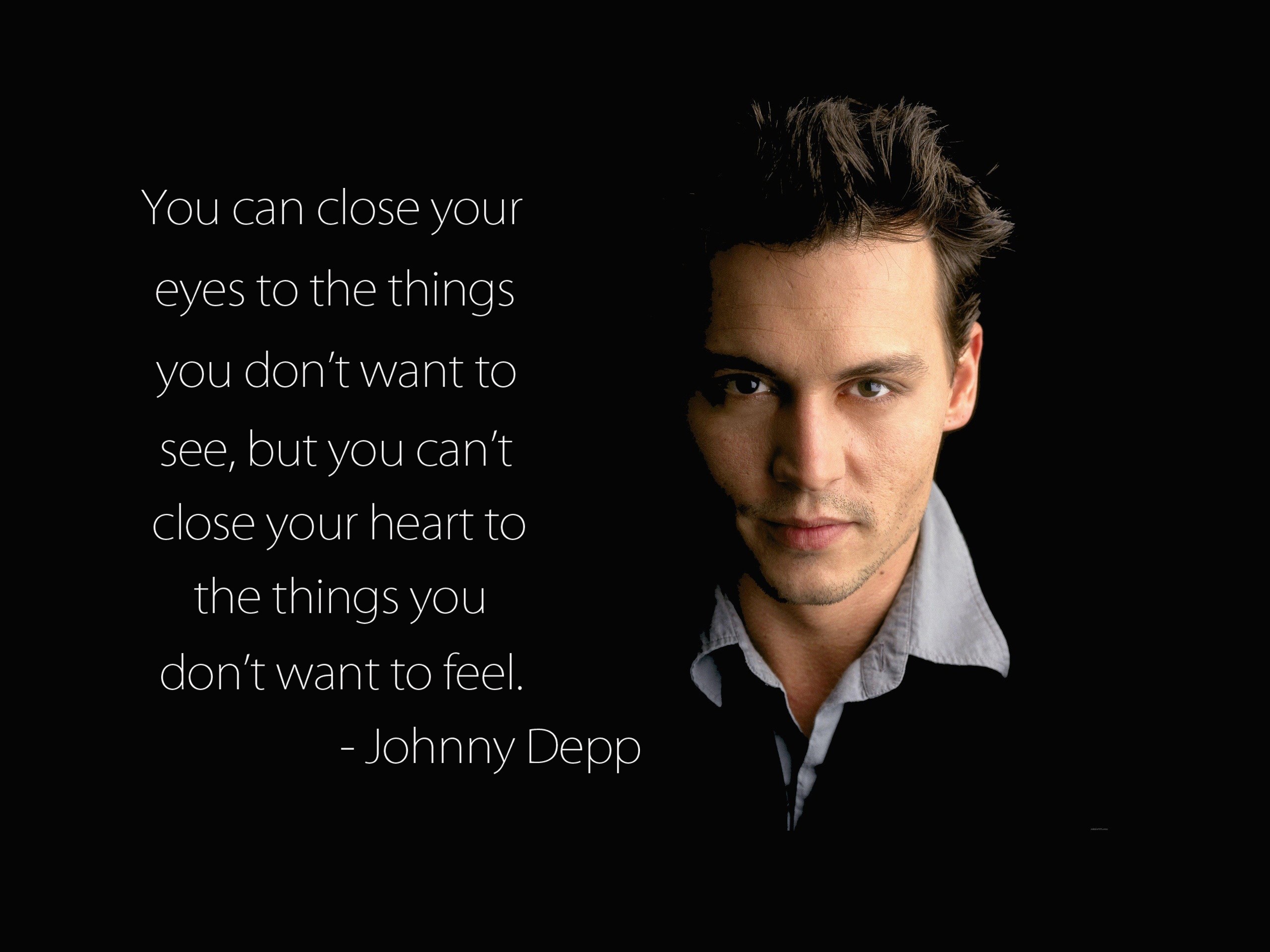 johnny depp inspiring quote mobile desktop free hd wallpaper