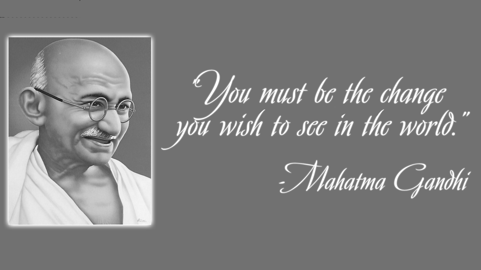 mahatma gandhi inspirational quote mobile desktop free hd wallpaper