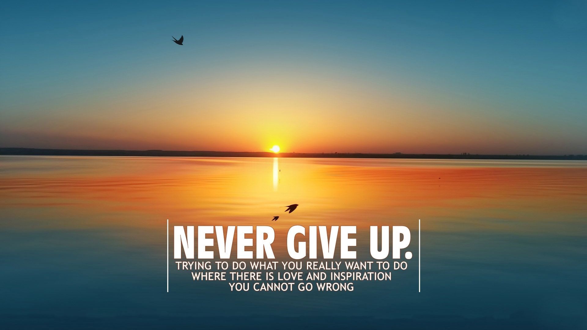 never give up motivational quote mobile desktop free hd wallpaper